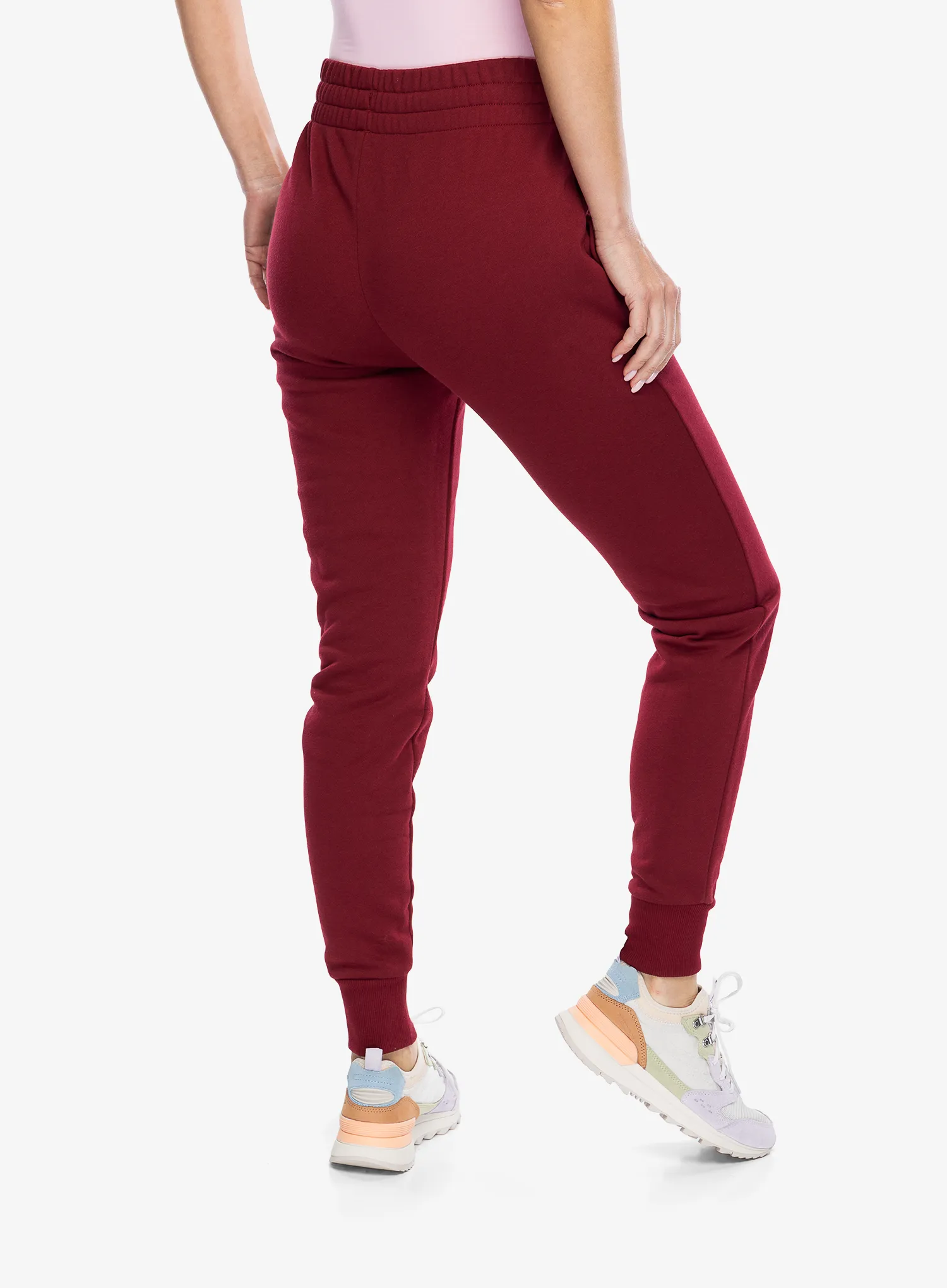 Ženske hlače Under Armour Rival Fleece Joggers - cardinal/white