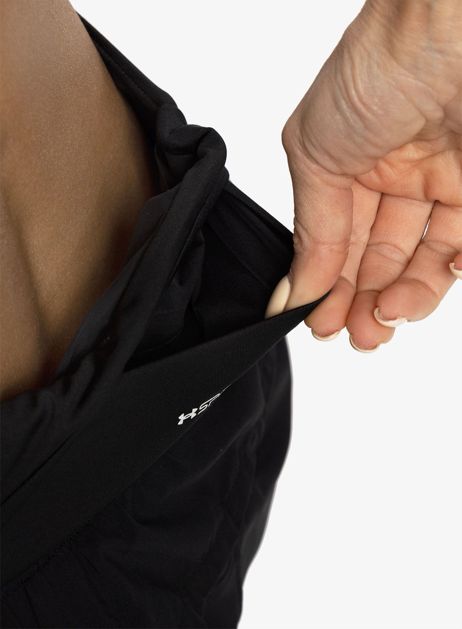 Ženske kratke hlače za trčanje Under Armour Run Elite 2in1 Short - black/black/reflective
