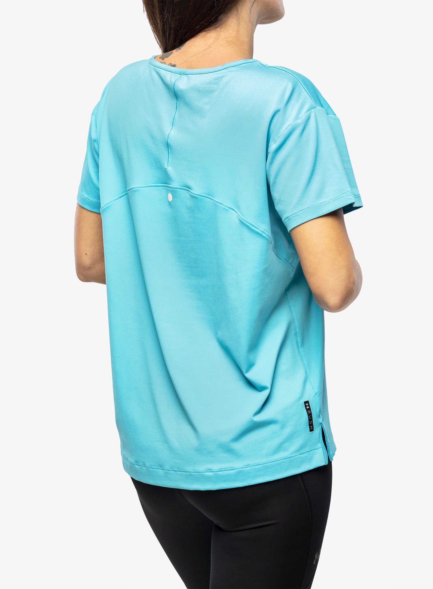 Ženska majica Under Armour Rush Energy Core SS - glacier blue/white