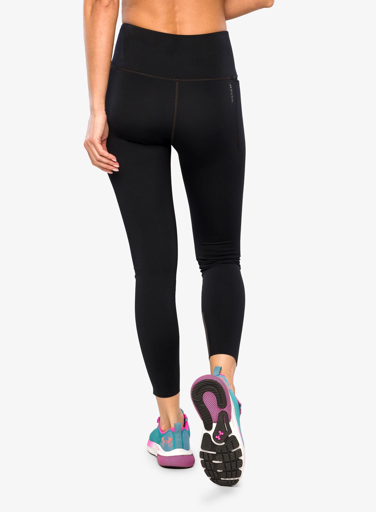 Ženske tajice Under Armour Rush SmartForm Ankle Leggings - black/iridescent