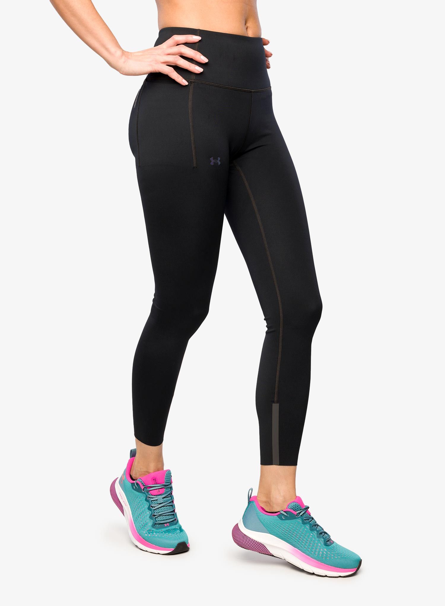 Ženske tajice Under Armour Rush SmartForm Ankle Leggings - black/iridescent
