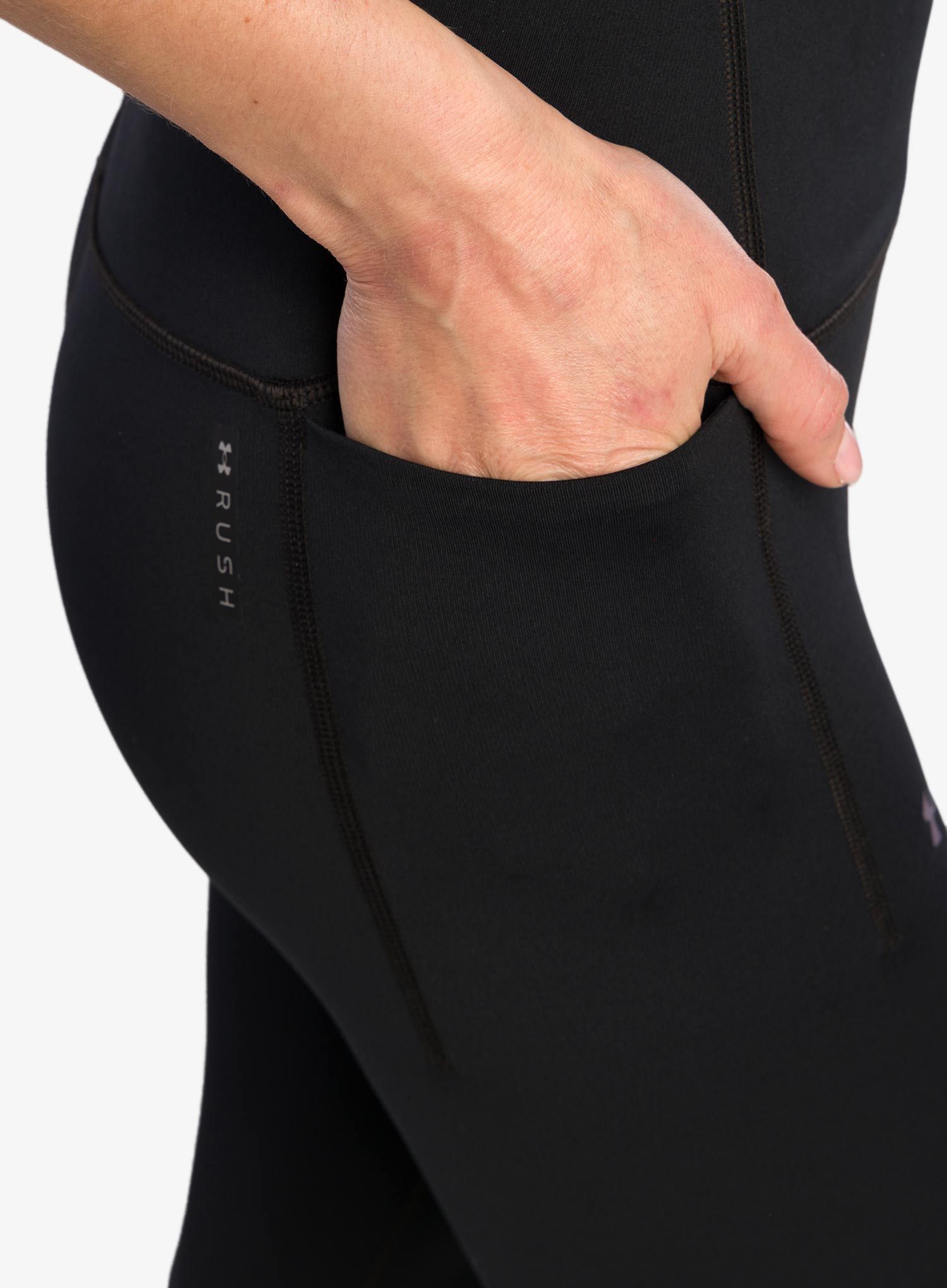 Ženske tajice Under Armour Rush SmartForm Ankle Leggings - black/iridescent