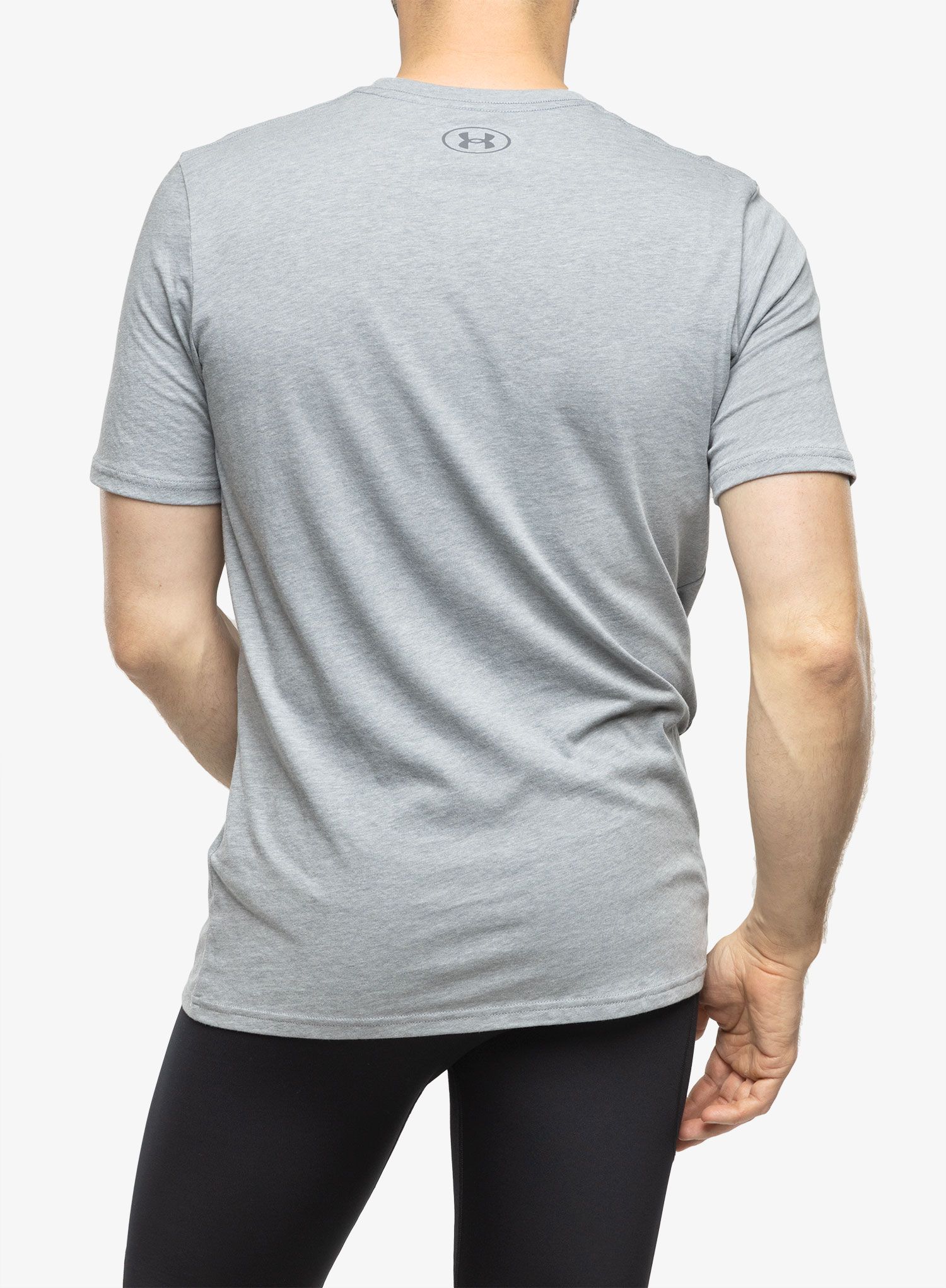 Majica za trening Under Armour Sportstyle Logo Short Sleeve - steel light heather/black