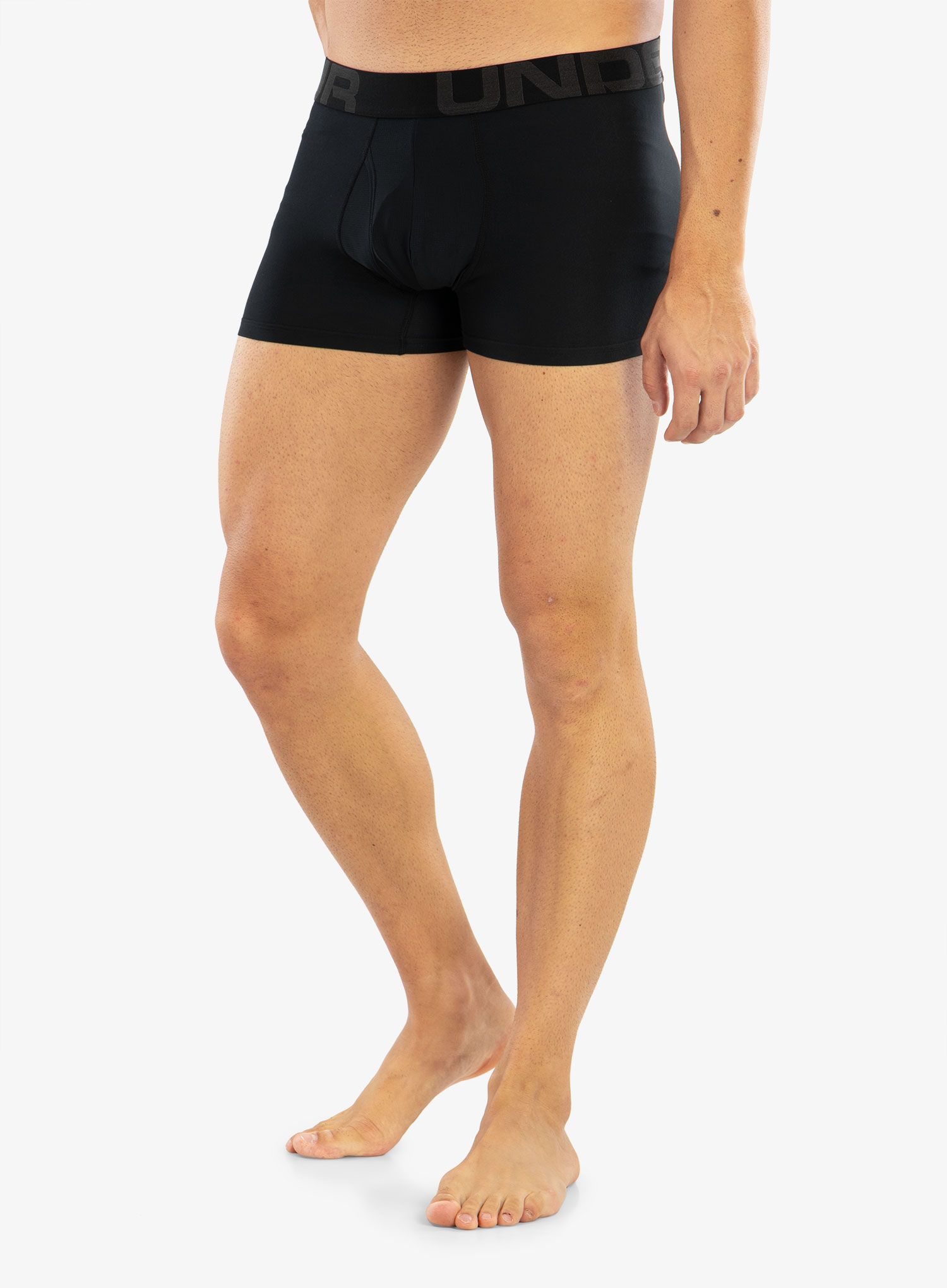 Termoaktivne bokserice Under Armour Tech 3in 2 Pack - black/black