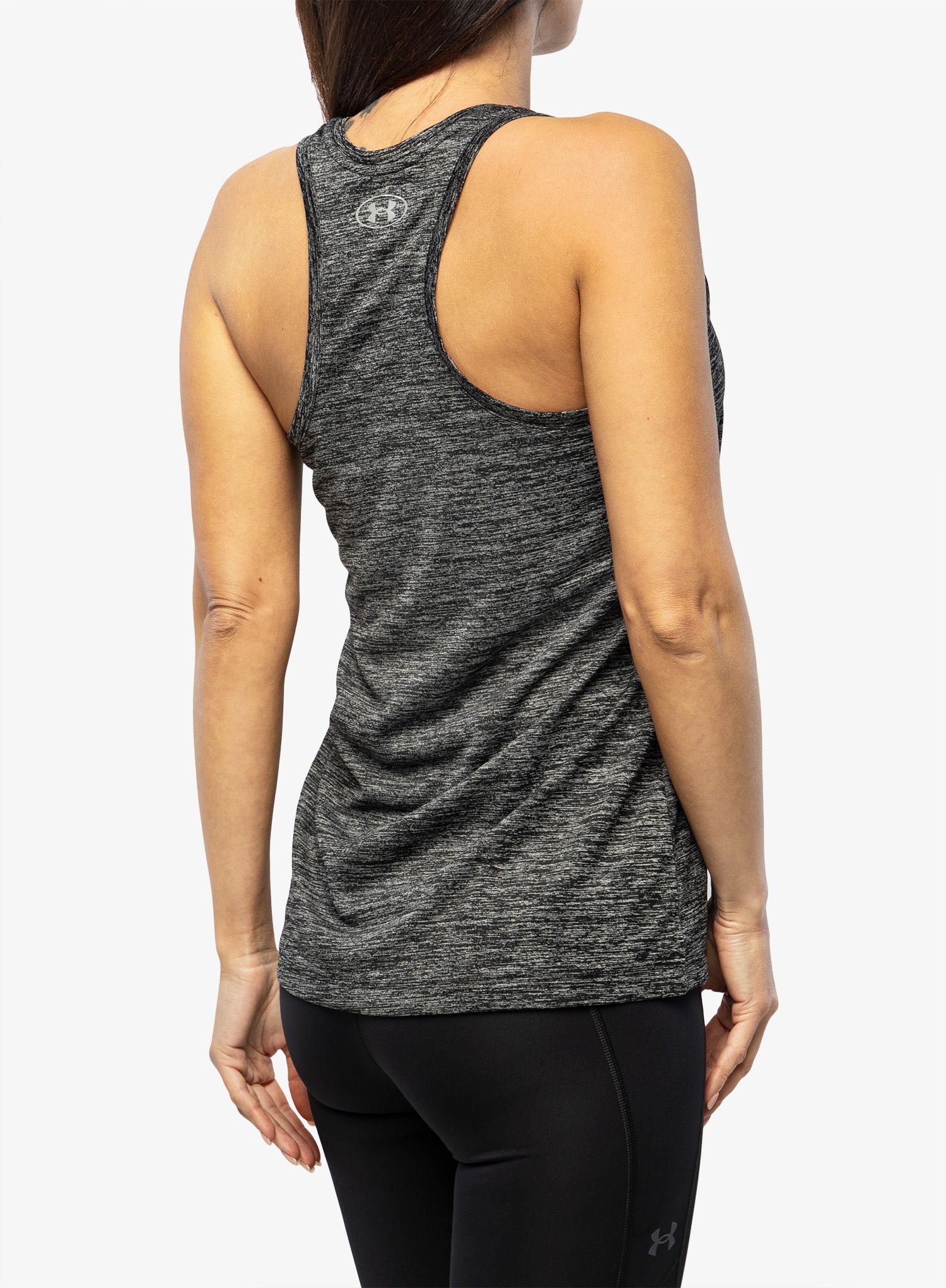 Ženski tank top Under Armour Tech Twist Tank - black/metallic silver