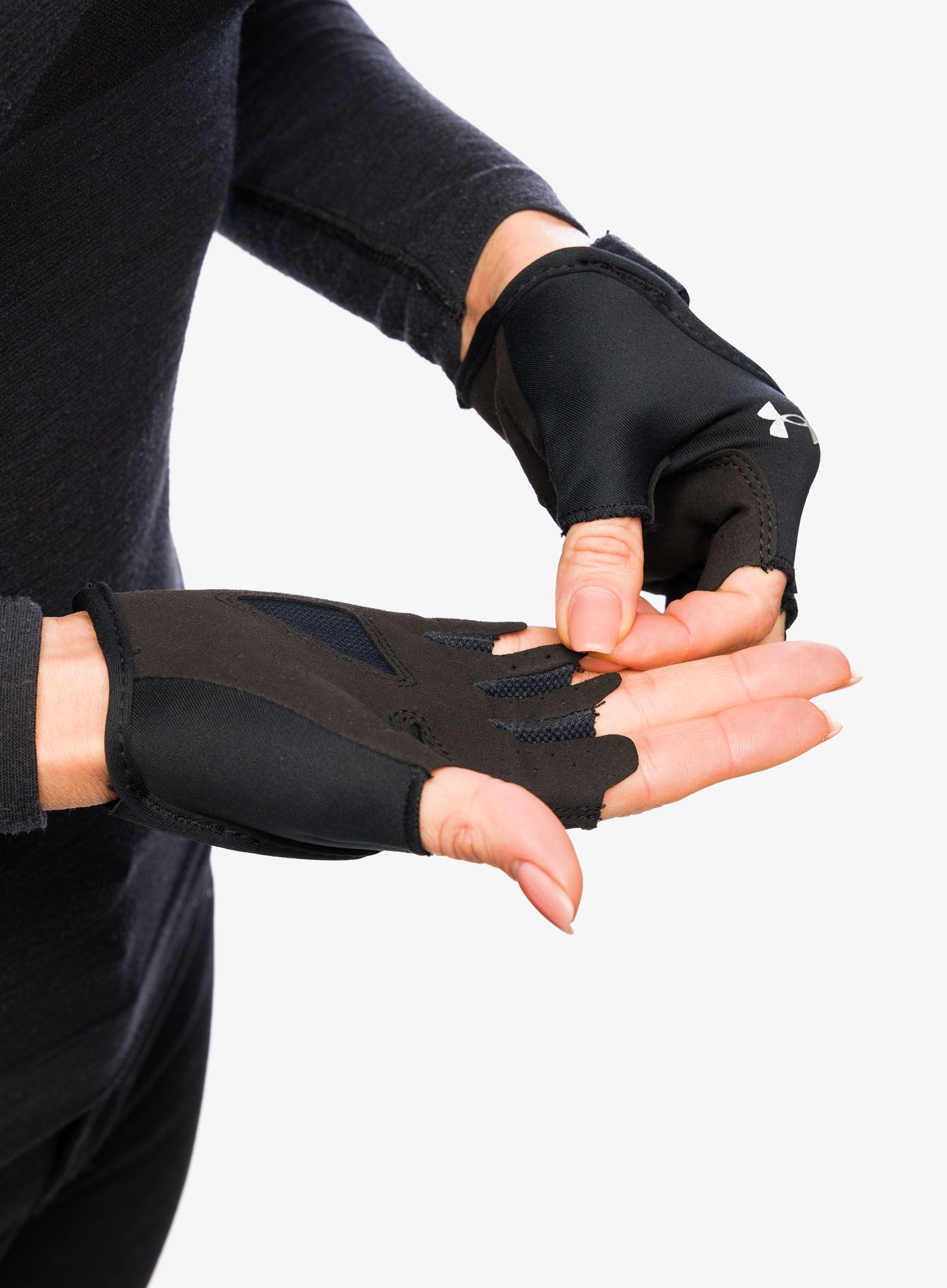 Under armour top gloves silver