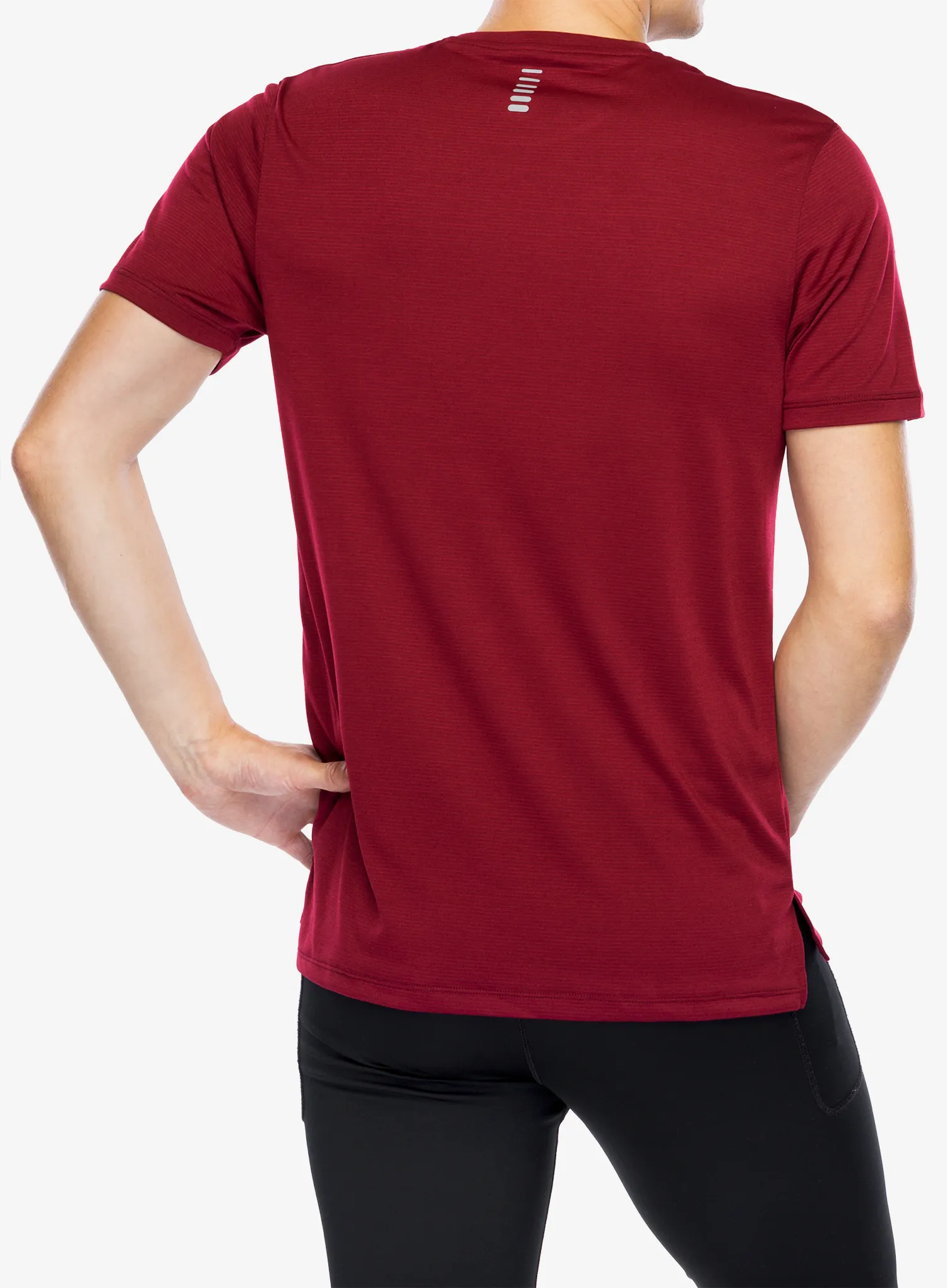 Majica za trčanje Under Armour UA Launch Short Sleeve - cardinal/reflective