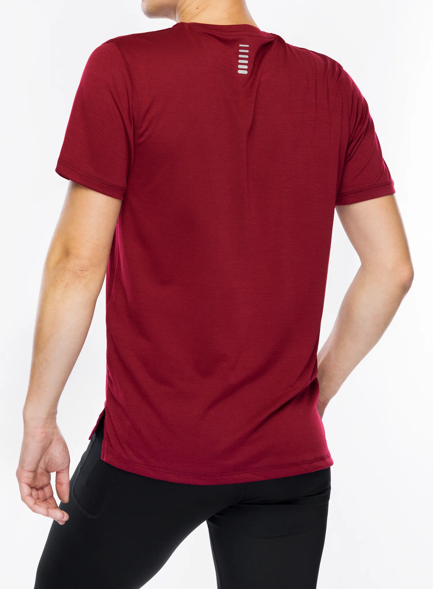 Majica za trčanje Under Armour UA Launch Short Sleeve - cardinal/reflective