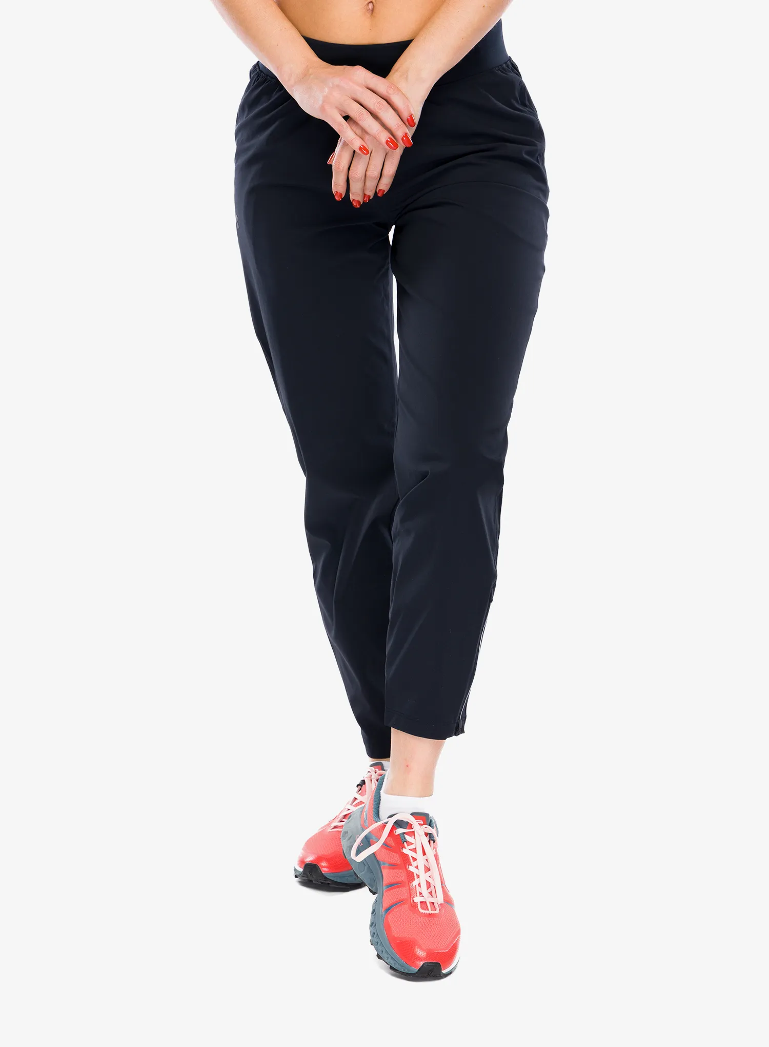 Ženske hlače za trčanje Under Armour UA OutRun The Storm Pants - black/jet gray/reflective
