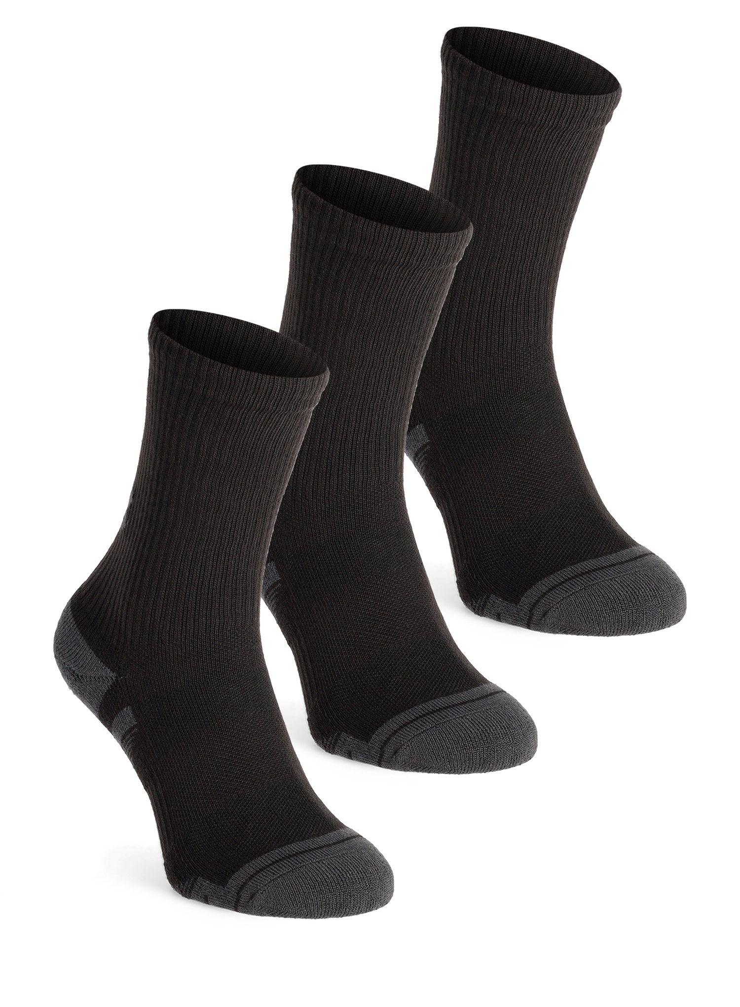 Čarape Under Armour UA Performance Tech 3-Pack Crew - black/black/jet gray