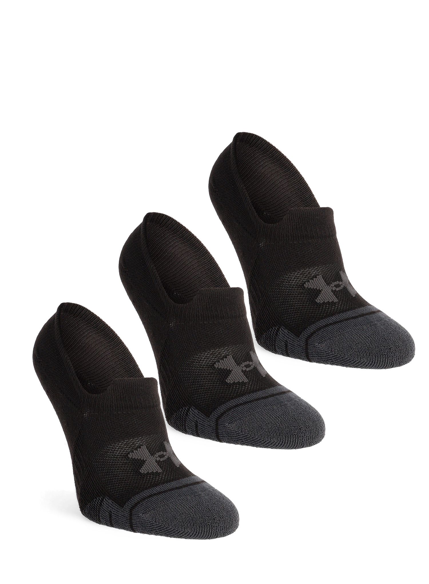Čarape Under Armour UA Performance Tech 3-Pack Ultra Low Tab - black/black/jet gray