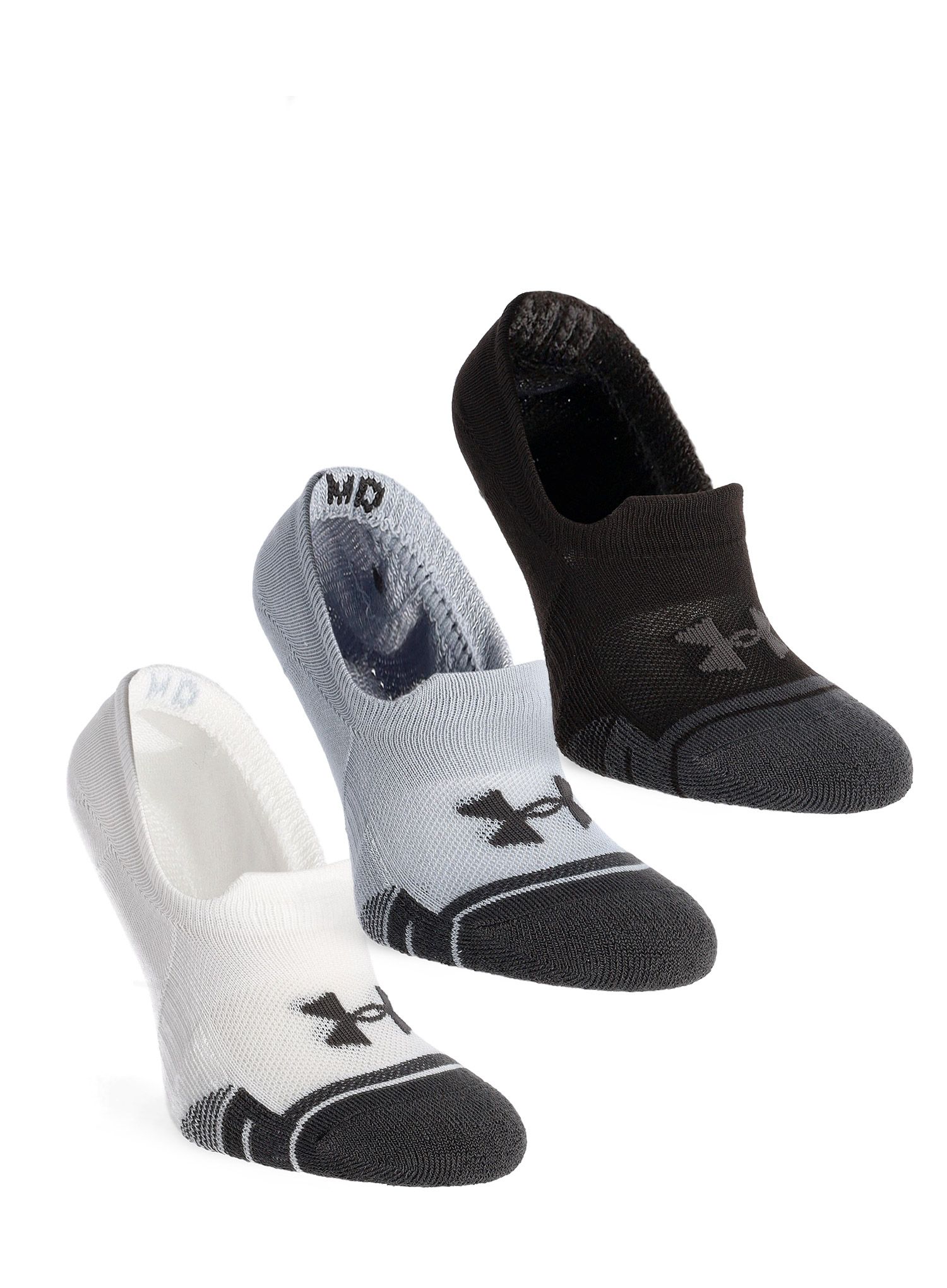 Čarape Under Armour UA Performance Tech 3-Pack Ultra Low Tab - mod gray/white/jet gray
