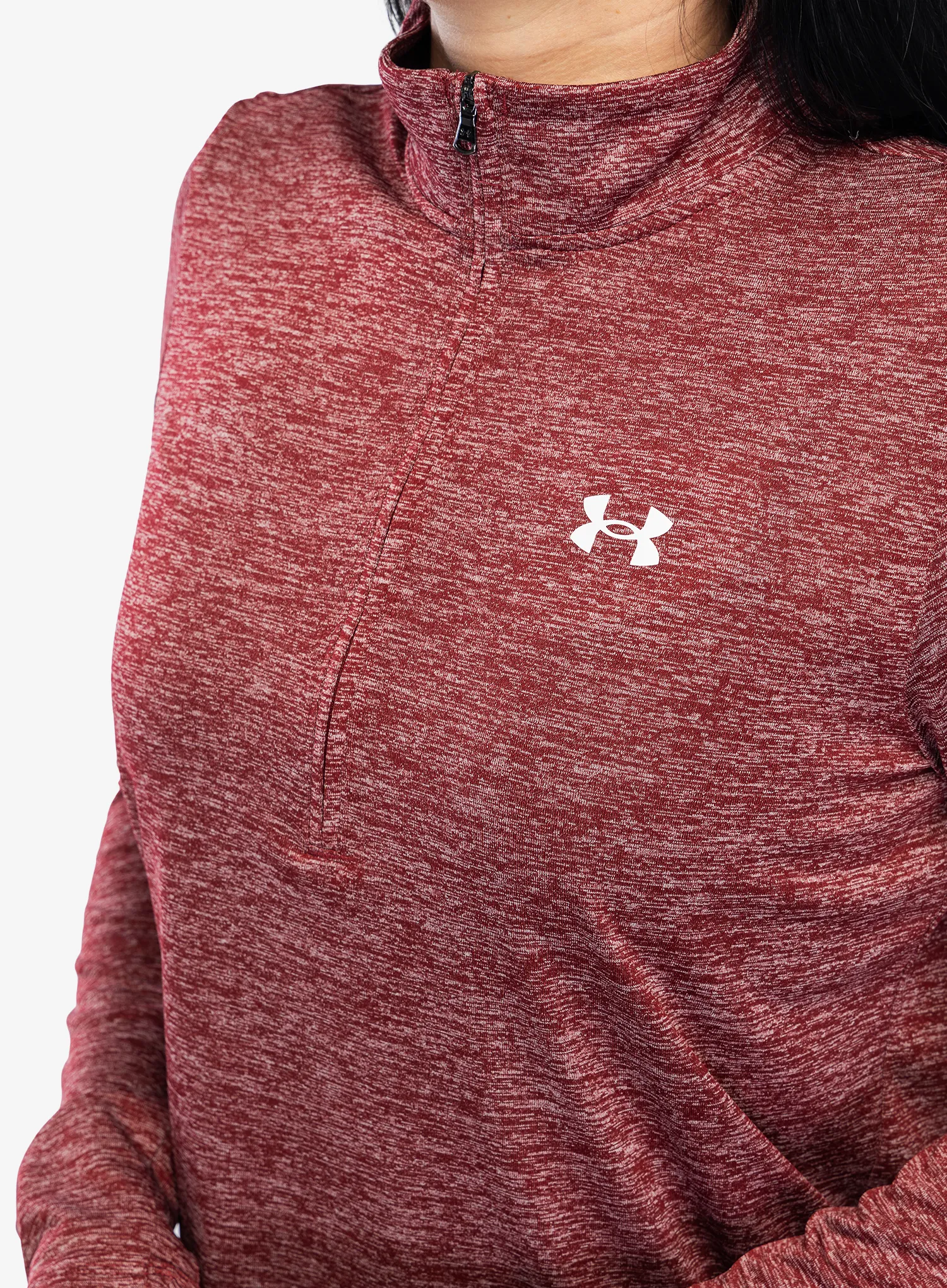 Ženska dukserica Under Armour UA Tech Twist 1/2 Zip - cardinal/white