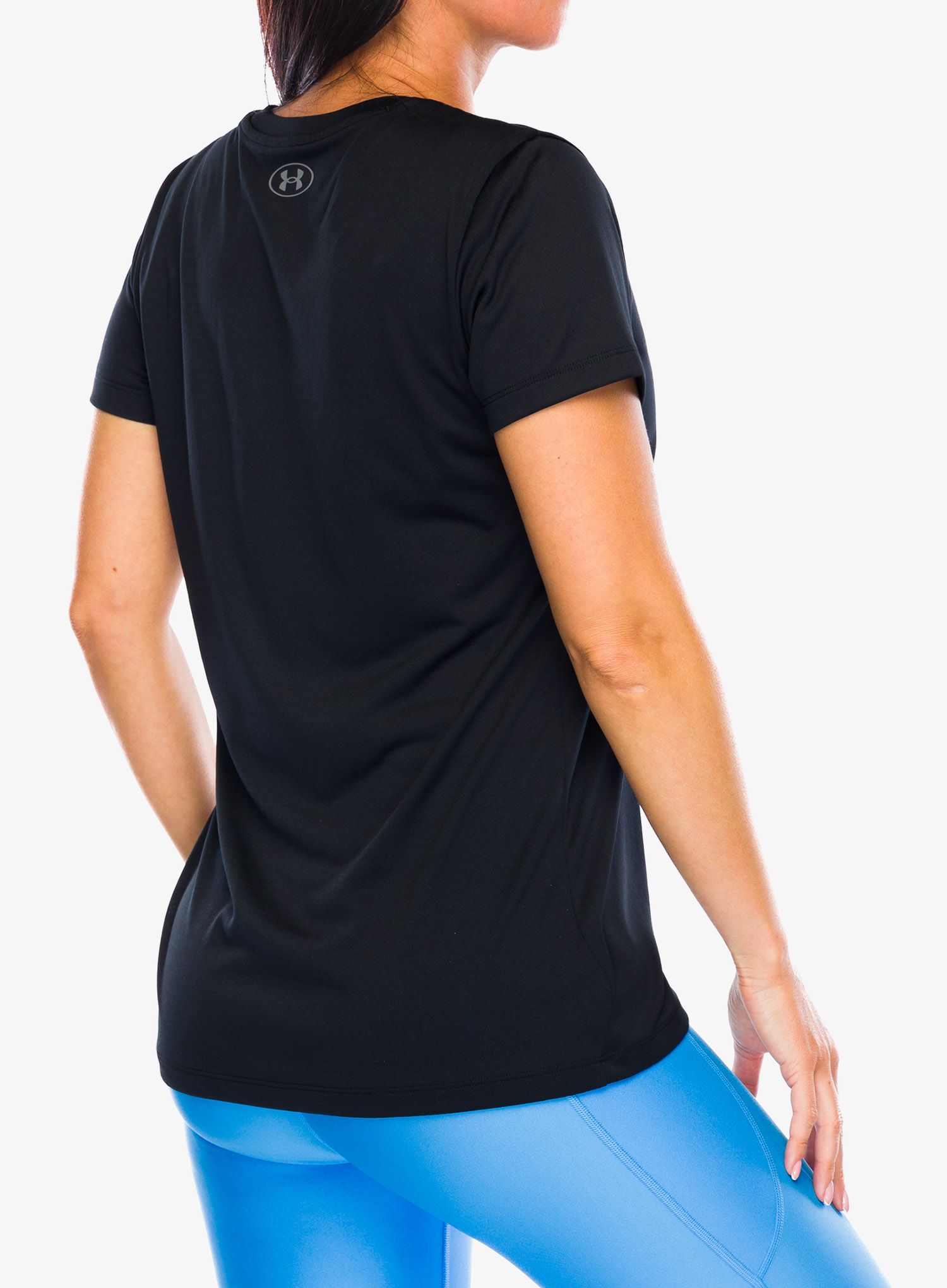 Ženska majica Under Armour UA Tech V-Neck - black/metallic silver