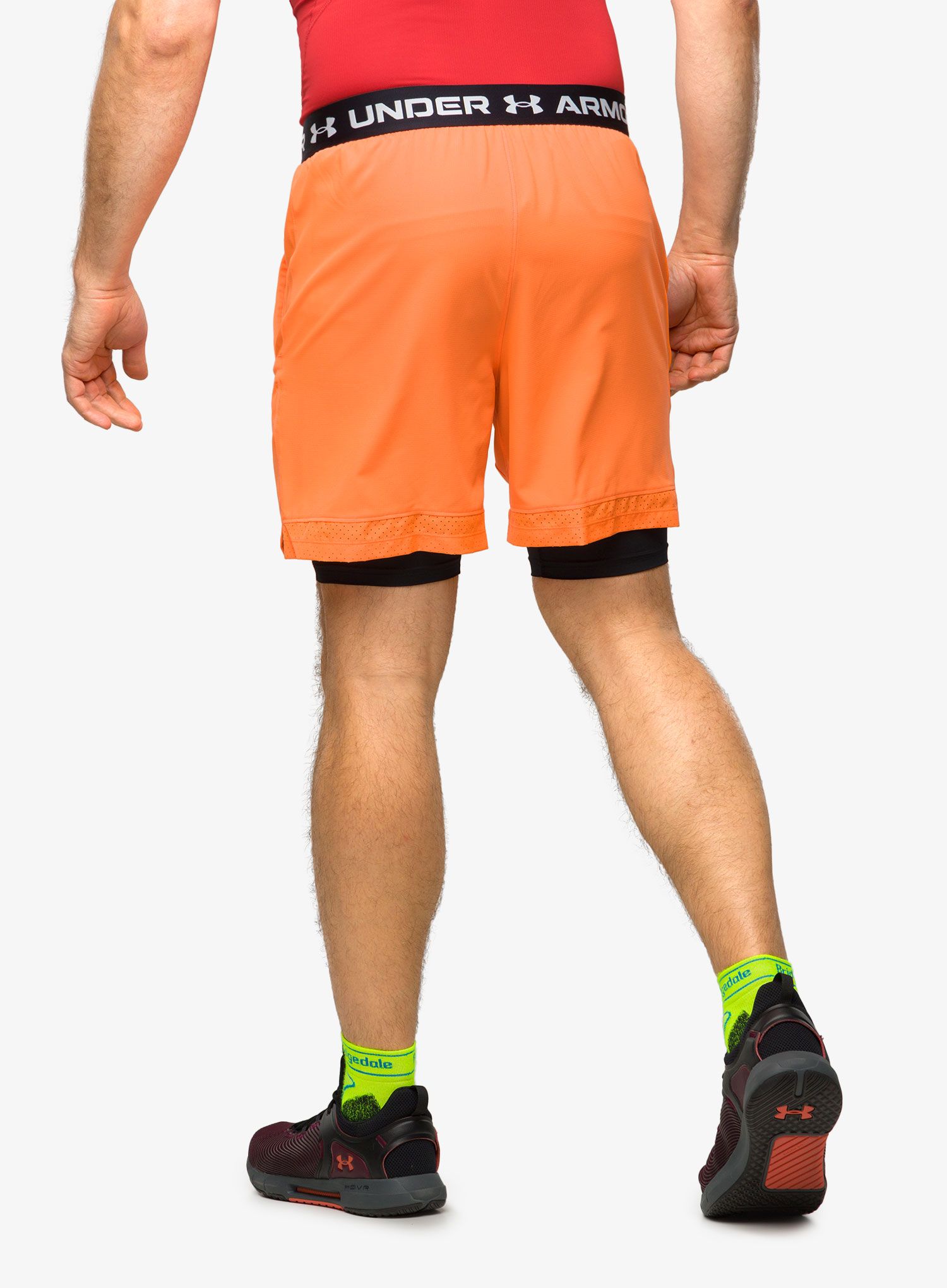 Kratke hlače Under Armour UA Vanish Woven 2in1 Sts - orange blast/black/white