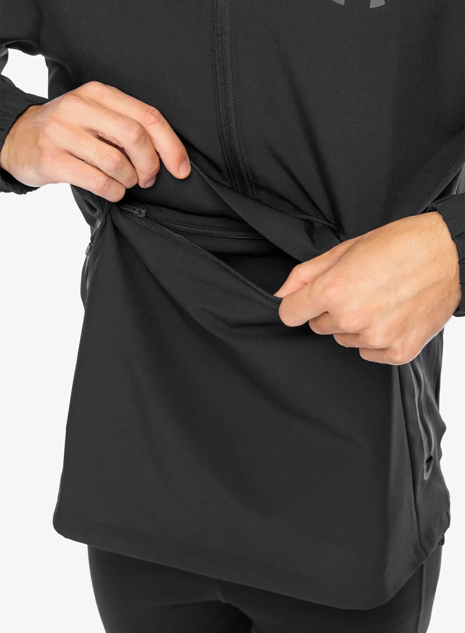 Jakna Under Armour Unstoppable Left Chest Anorak - black/black