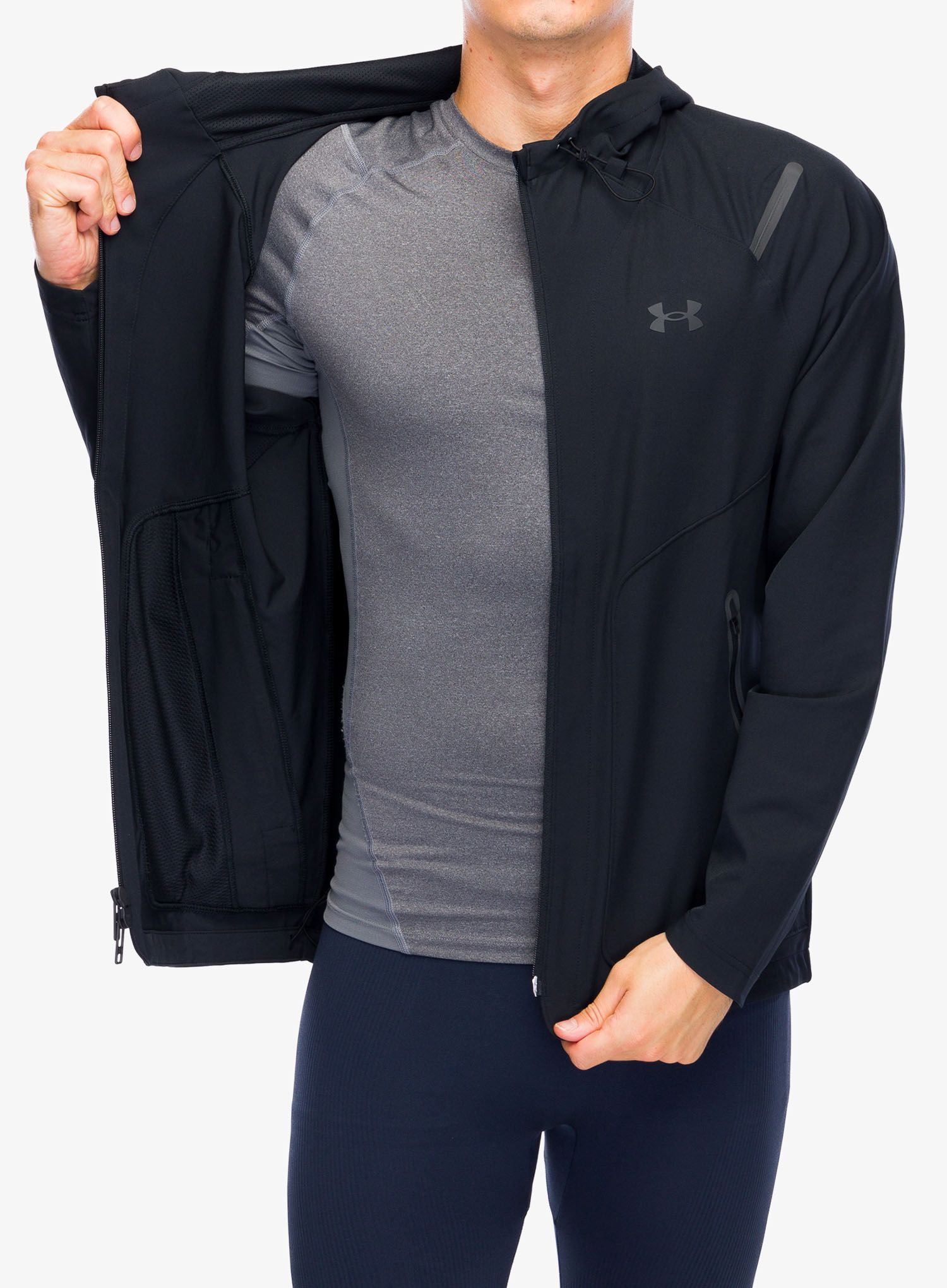 Jakna Under Armour Unstoppable Left Chest Jacket - black/black