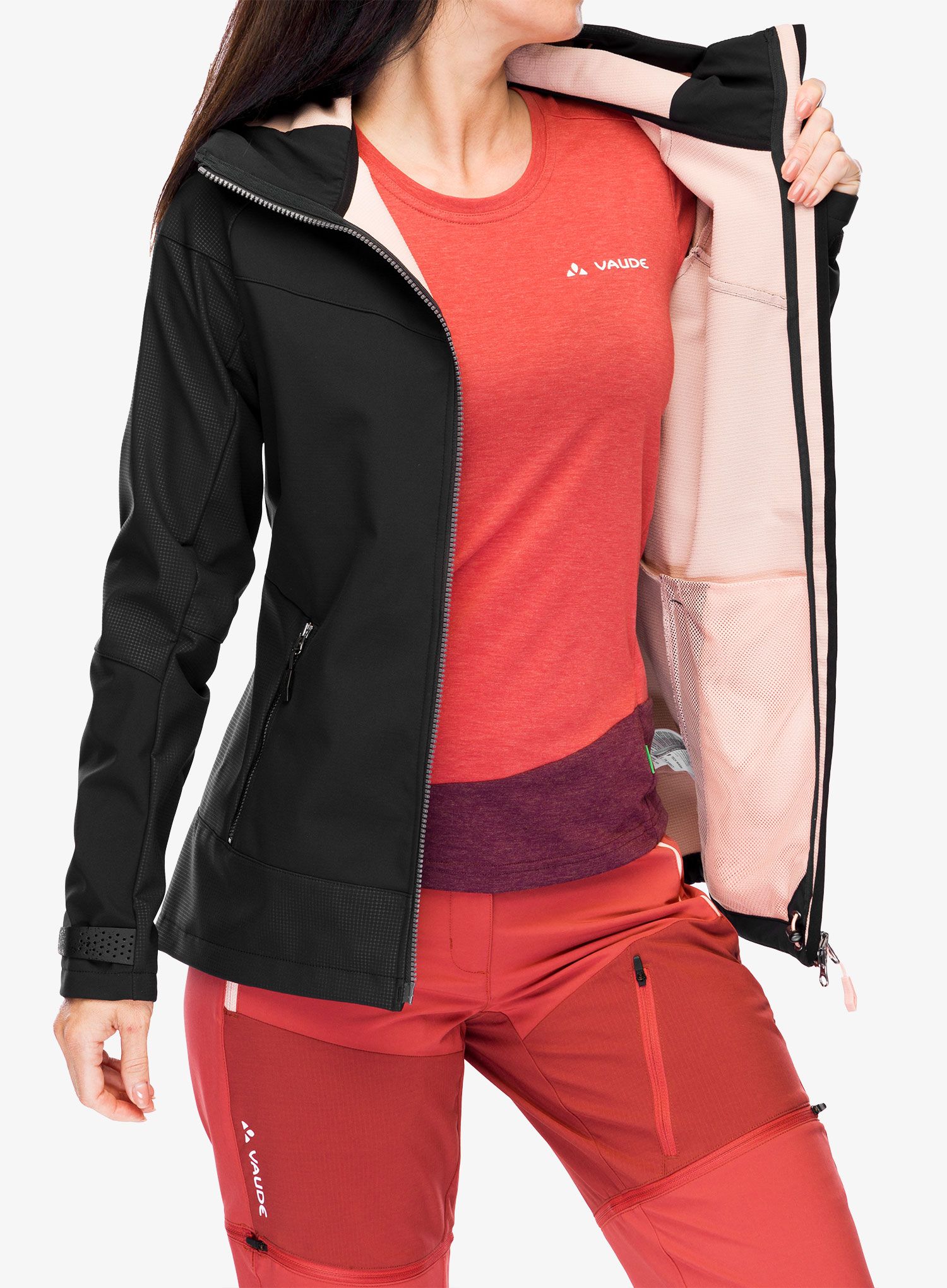 Ženska jakna Vaude All Year Elope Softshell Jacket - black