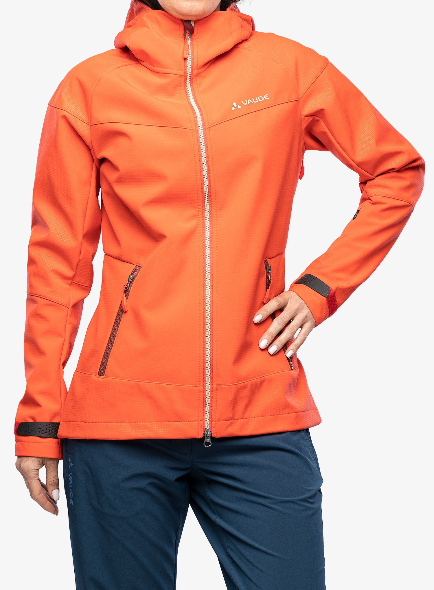 Ženska jakna Vaude All Year Elope Softshell Jacket - flame