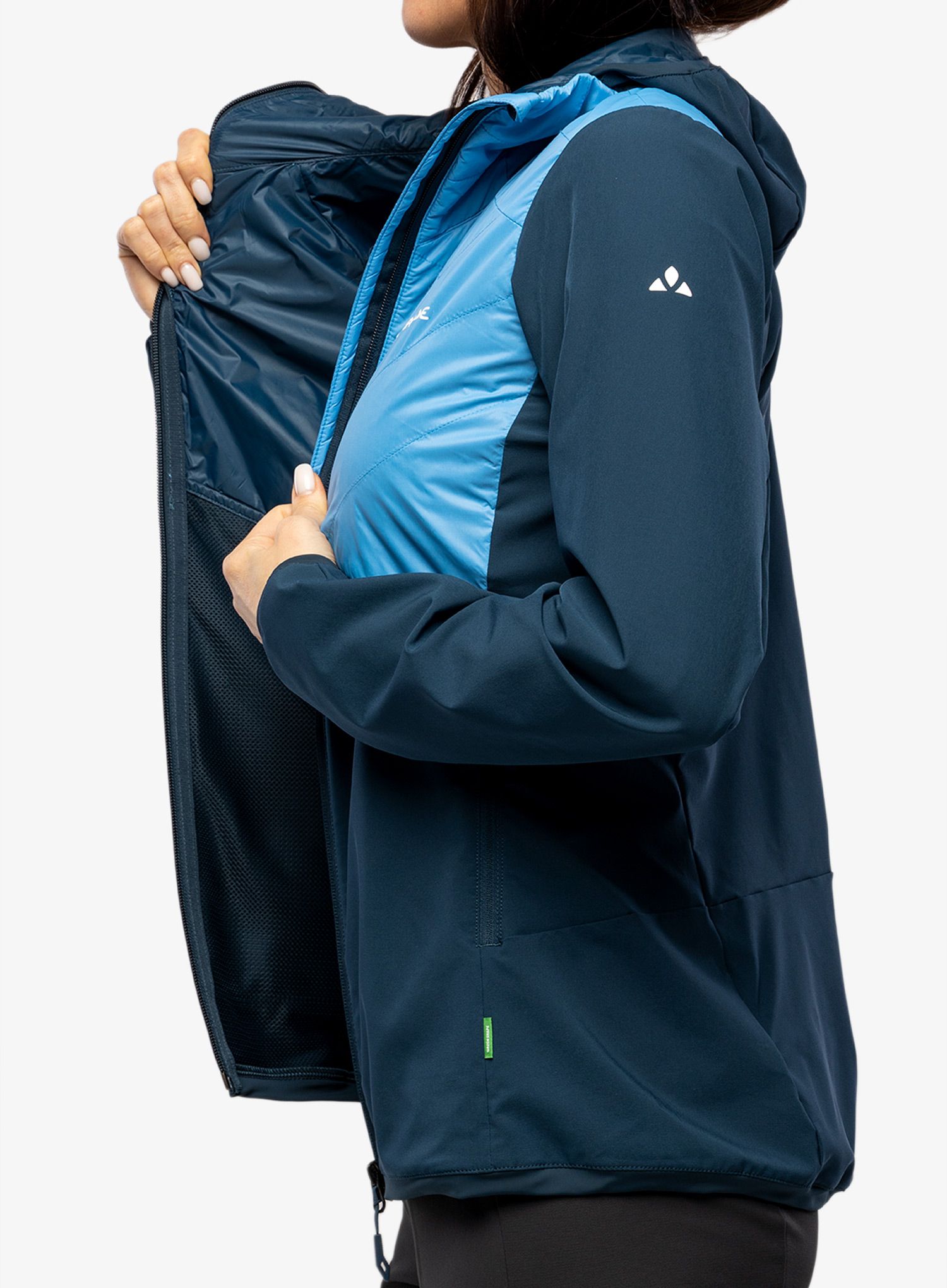 Ženska hibridna jakna Vaude Brenva Jacket - blue jay