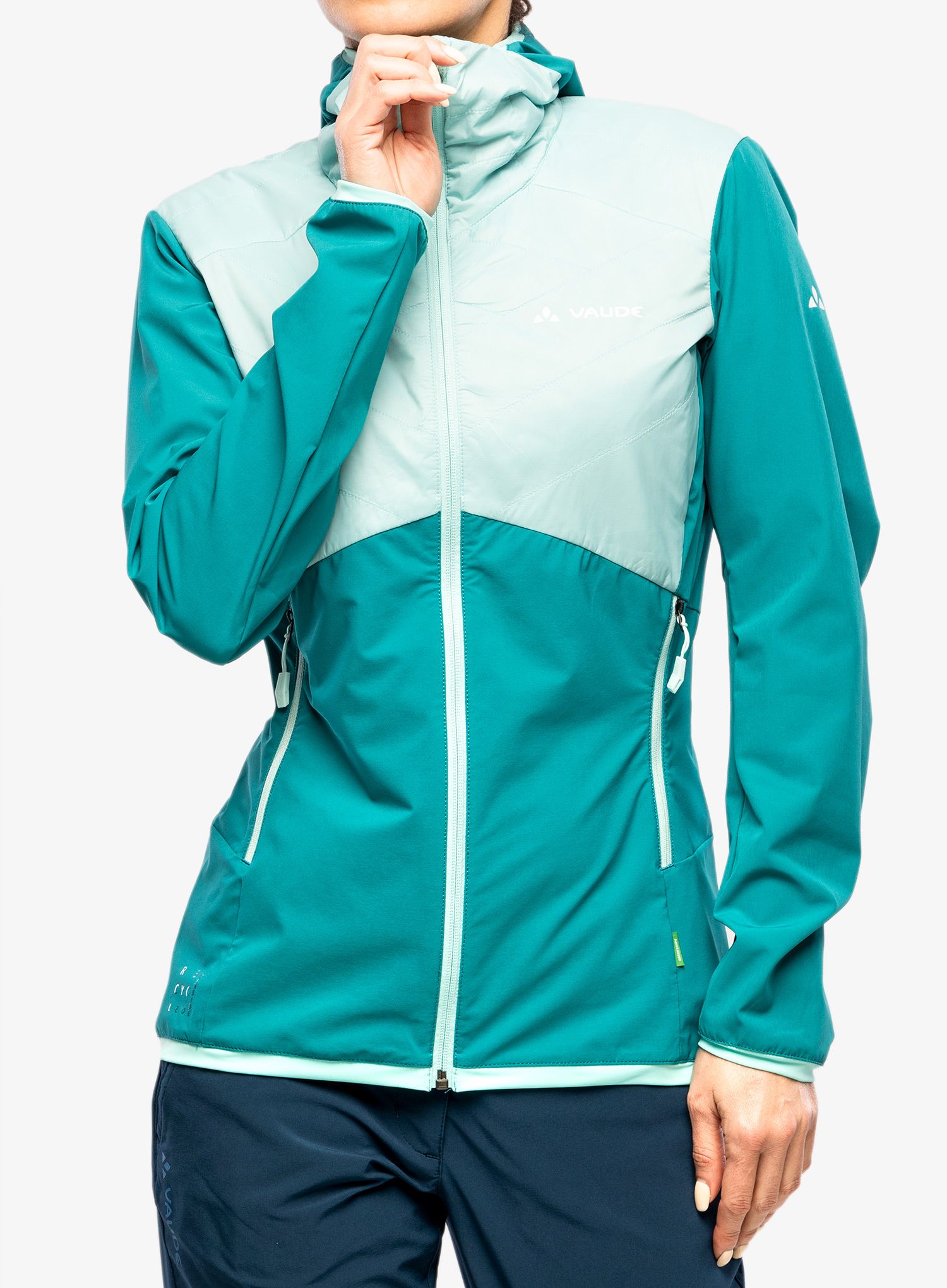 Ženska hibridna jakna Vaude Brenva Jacket - glacier