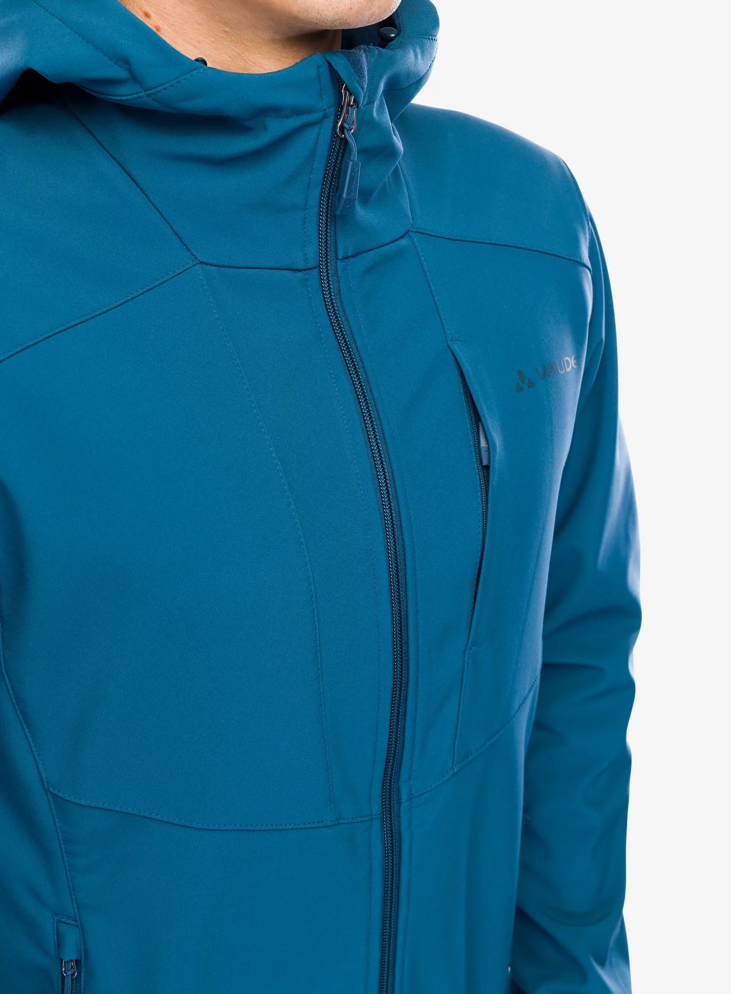 Softshell jakna Vaude Cyclone Hooded Jacket - baltic sea