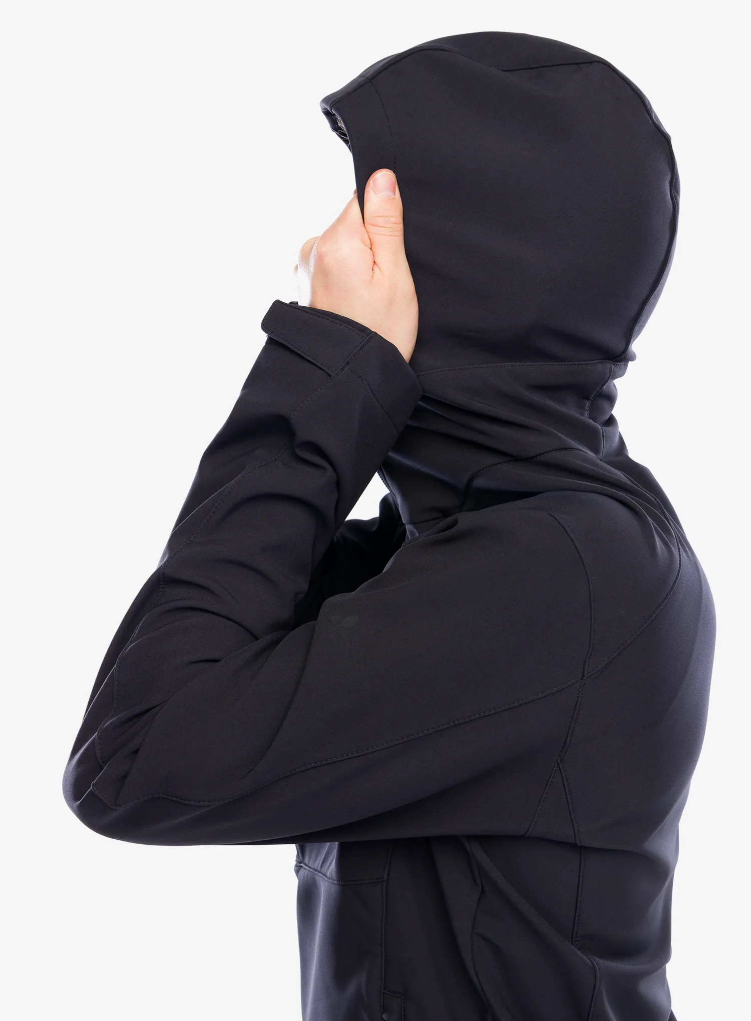 Softshell jakna Vaude Cyclone Hooded Jacket - black