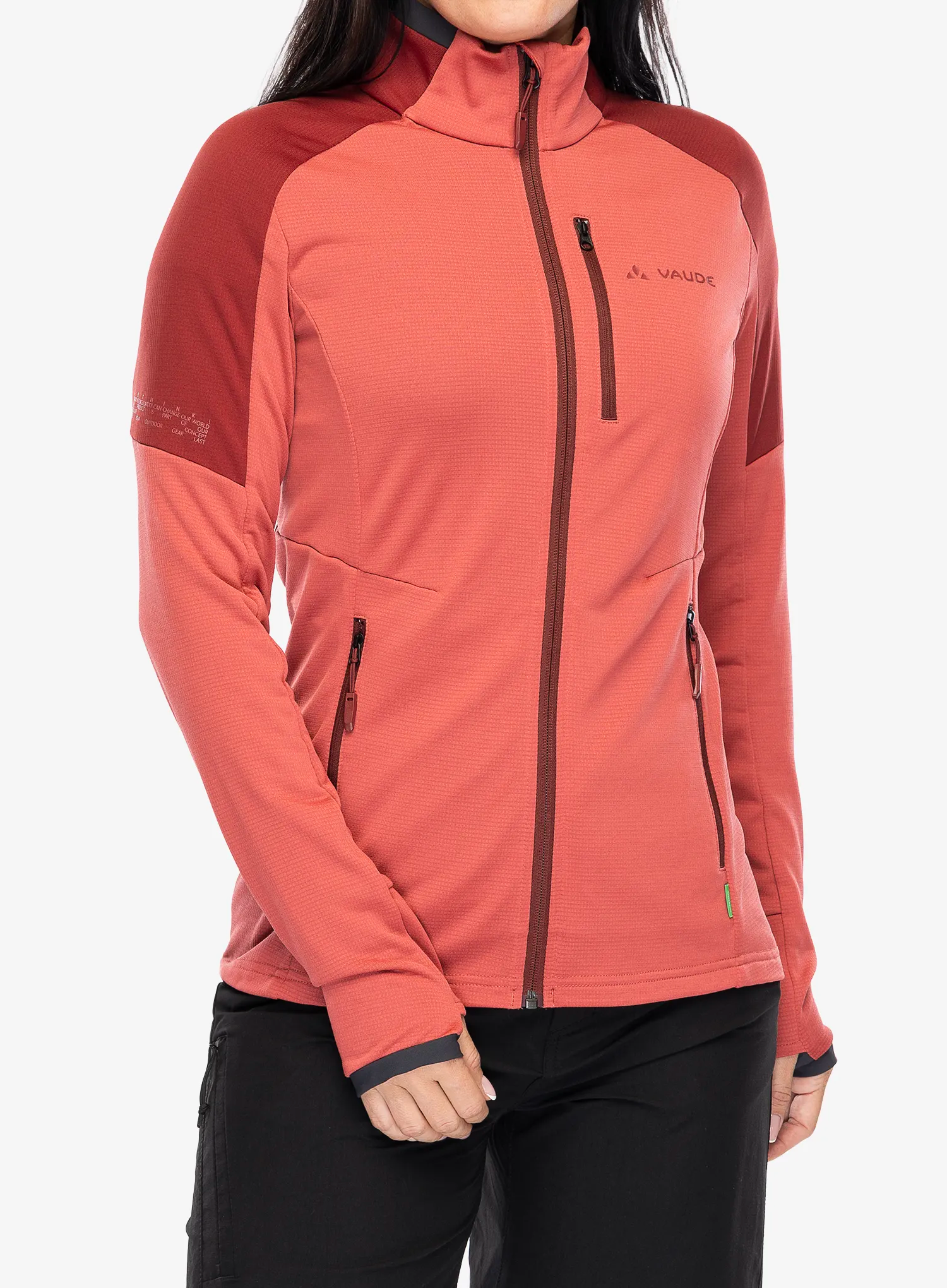 Ženska dukserica od flisa Vaude Elope Fleece Jacket II - brick