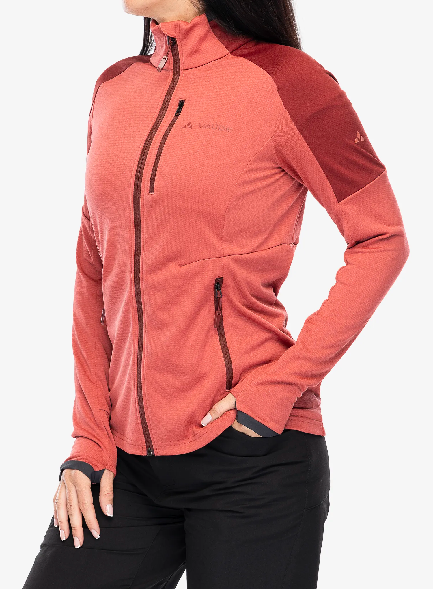 Ženska dukserica od flisa Vaude Elope Fleece Jacket II - brick