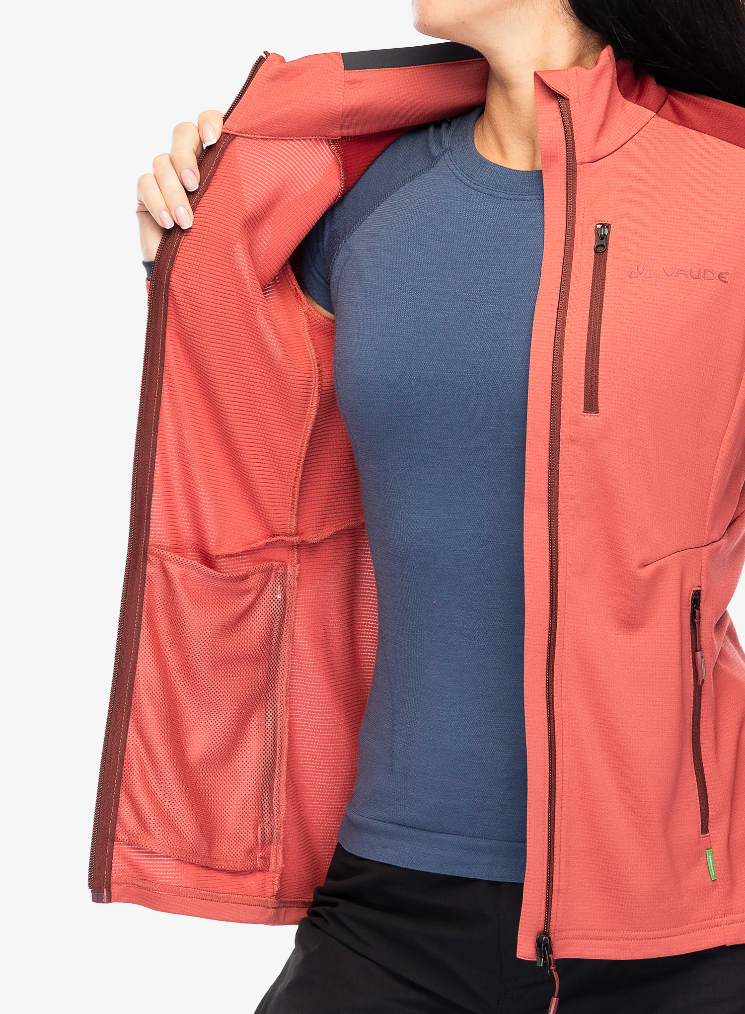 Ženska dukserica od flisa Vaude Elope Fleece Jacket II - brick