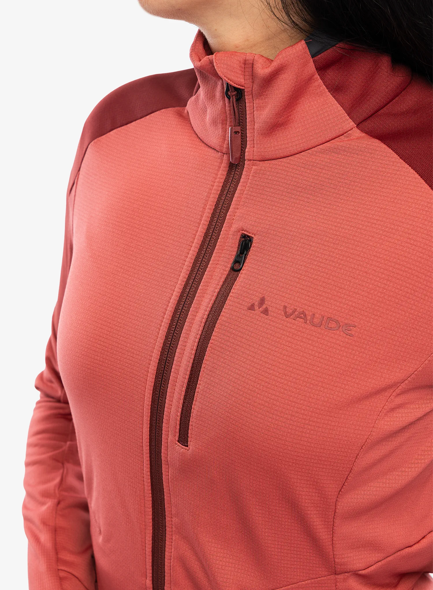 Ženska dukserica od flisa Vaude Elope Fleece Jacket II - brick