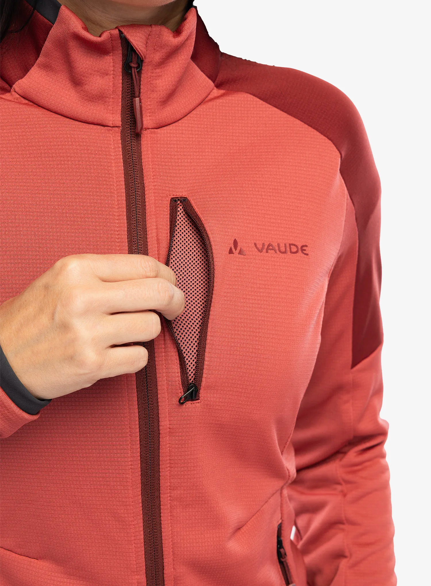 Ženska dukserica od flisa Vaude Elope Fleece Jacket II - brick