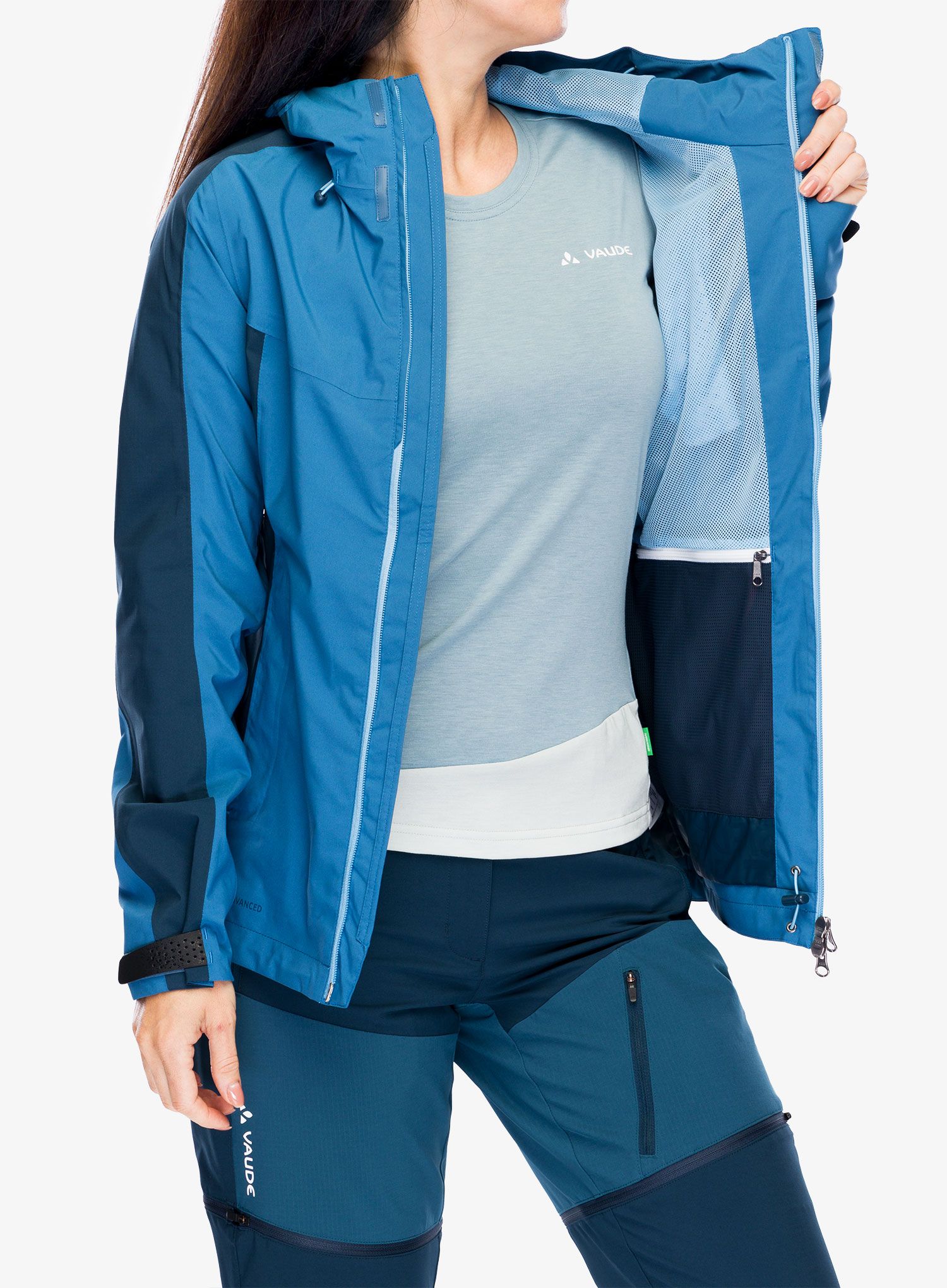 Ženska kišna jakna Vaude Elope Jacket II - ultramarine