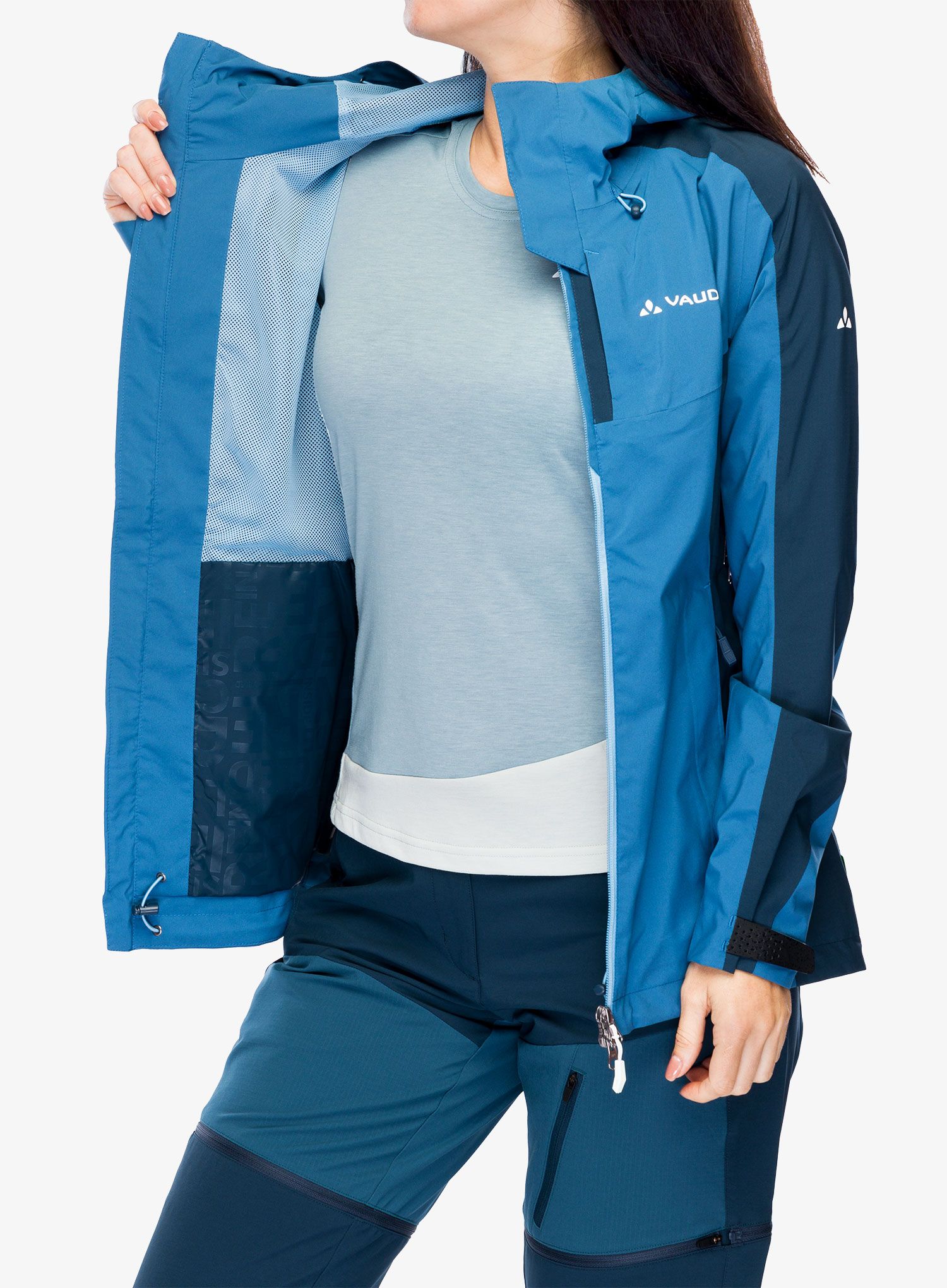 Ženska kišna jakna Vaude Elope Jacket II - ultramarine