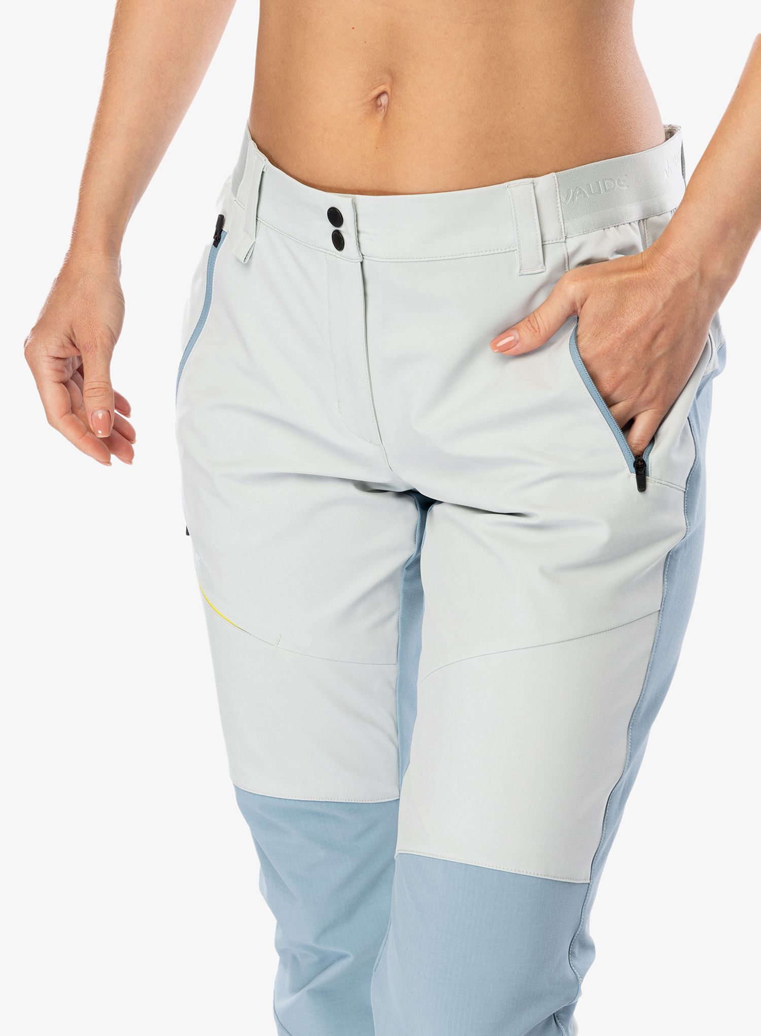 Ženske planinarske hlače Vaude Elope Pants - light grey