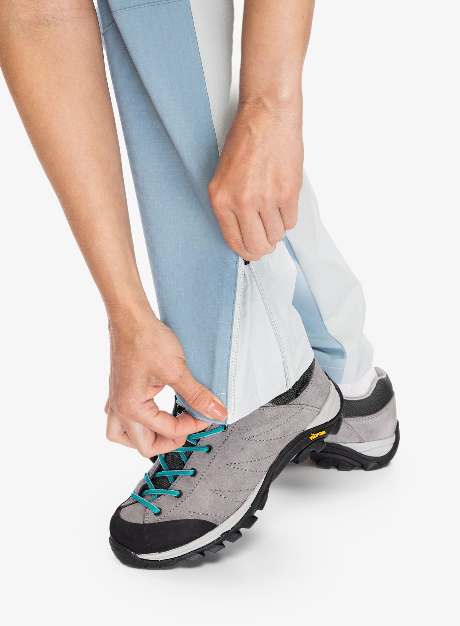 Ženske planinarske hlače Vaude Elope Pants - light grey