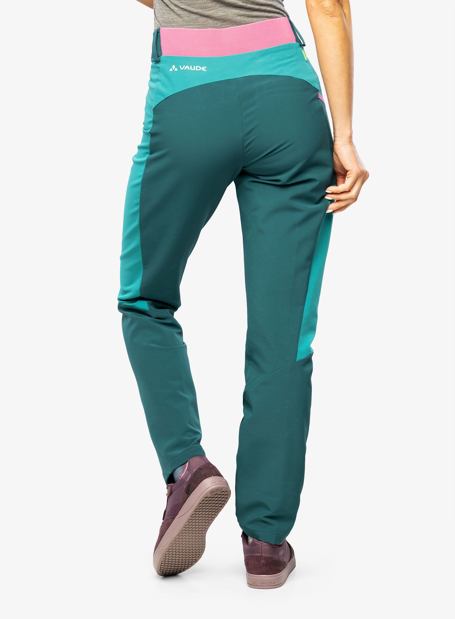 Ženske planinarske hlače Vaude Elope Slim Fit Pants - mallard green