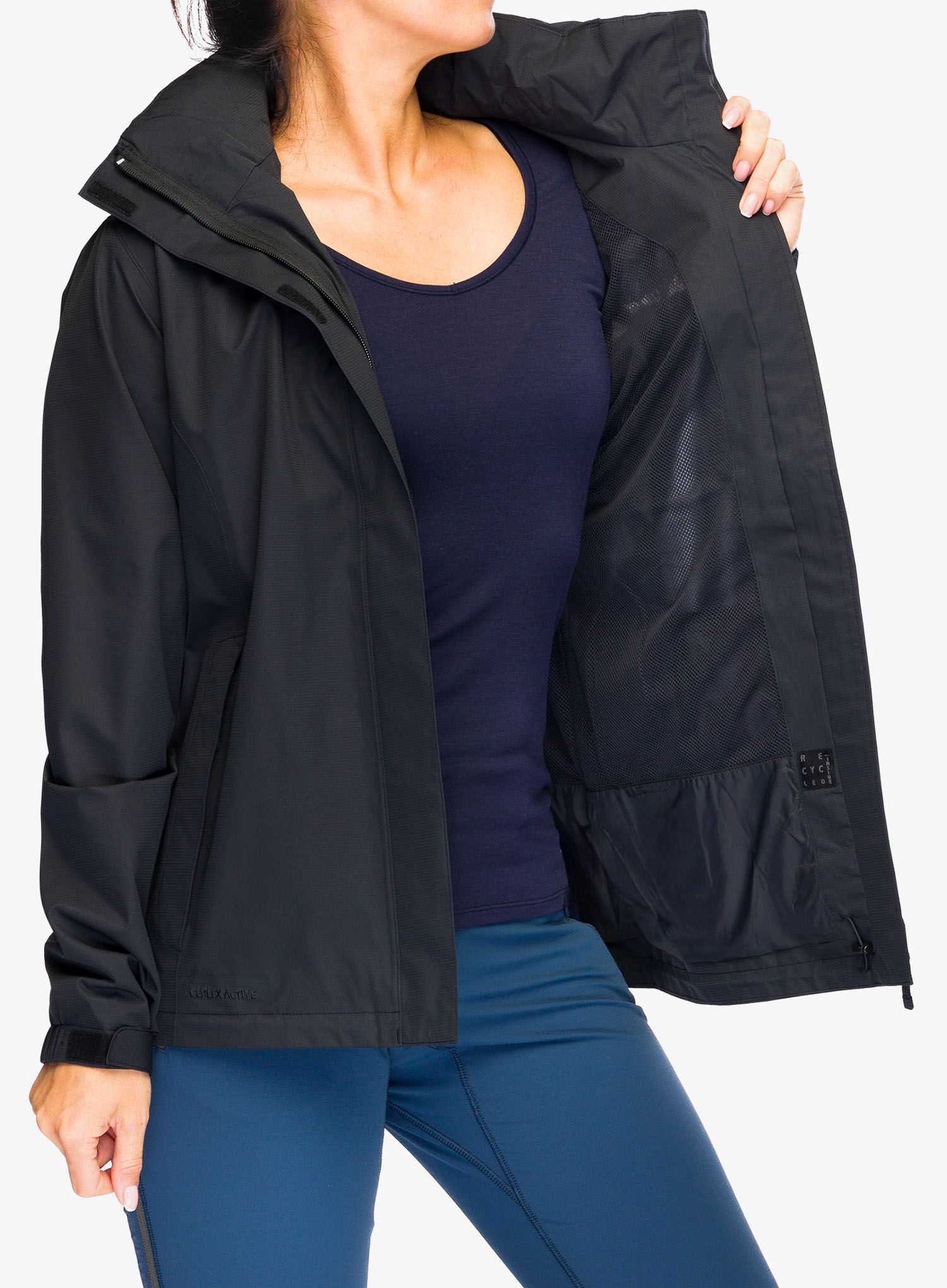 Ženska kišna jakna Vaude Escape Light Jacket - black