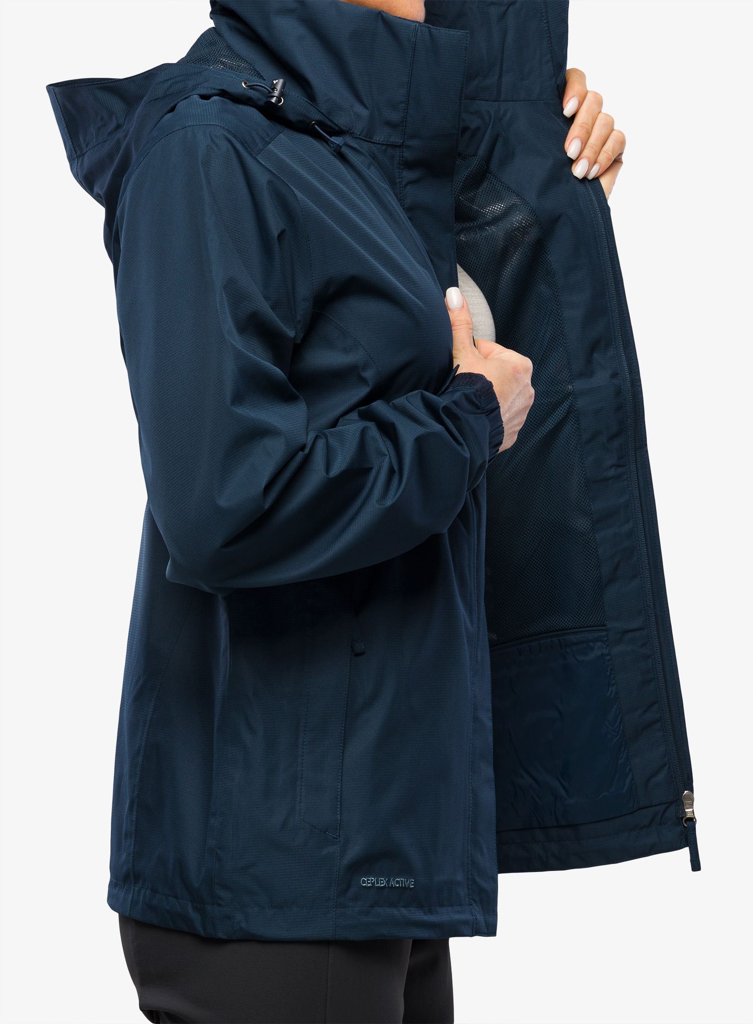 Ženska kišna jakna Vaude Escape Light Jacket - dark sea
