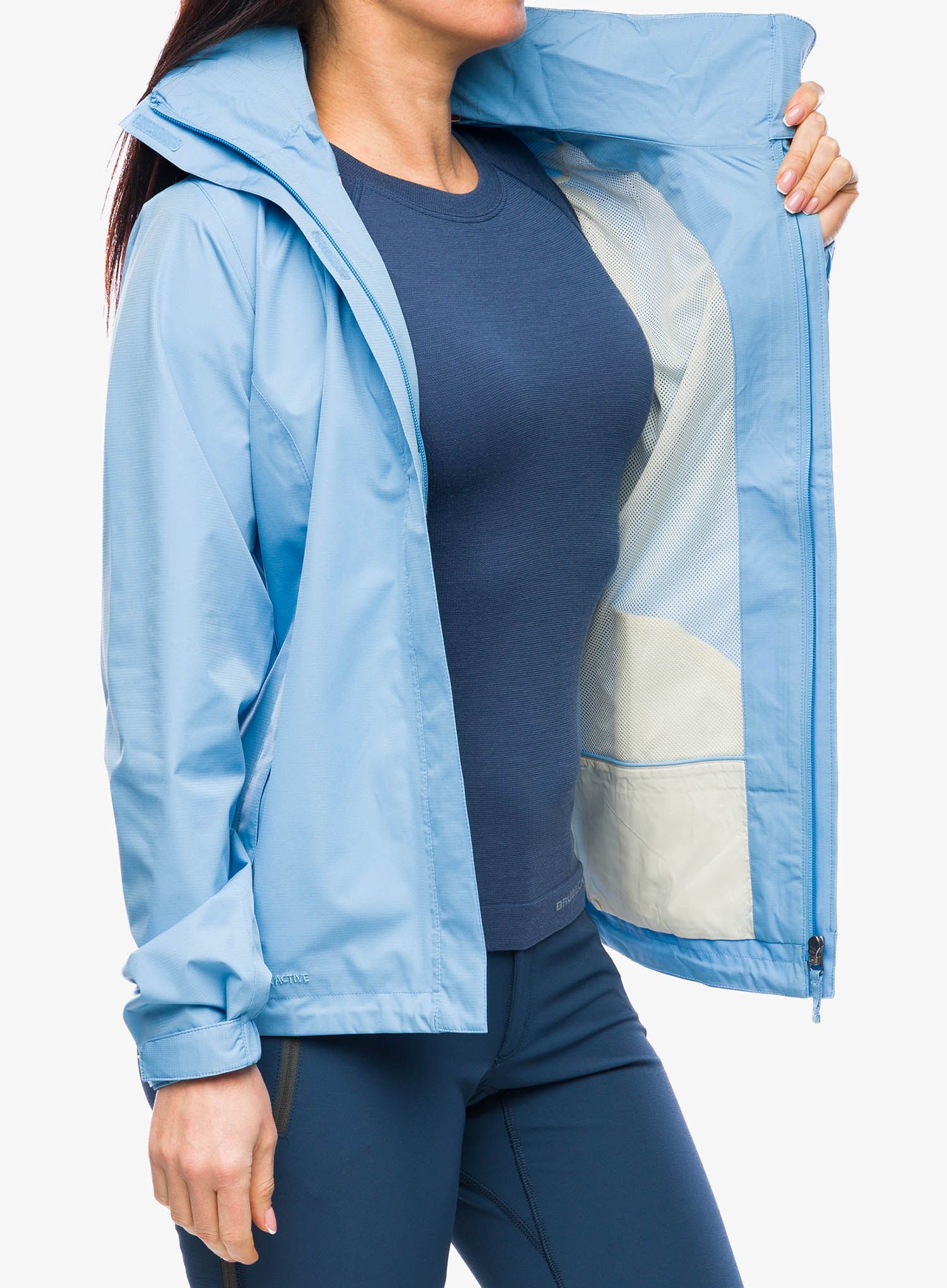 Ženska kišna jakna Vaude Escape Light Jacket - pastel blue