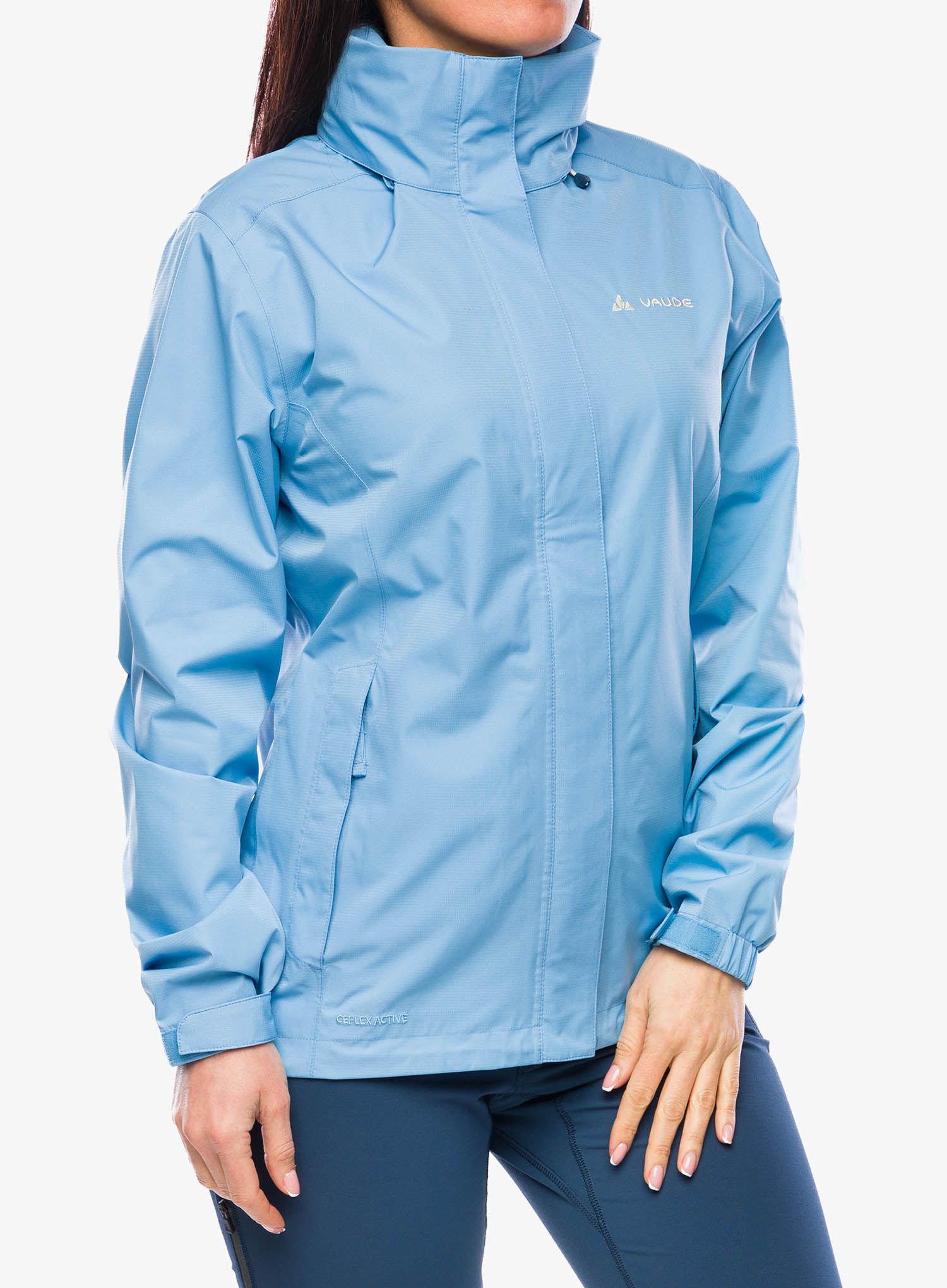 Ženska kišna jakna Vaude Escape Light Jacket - pastel blue