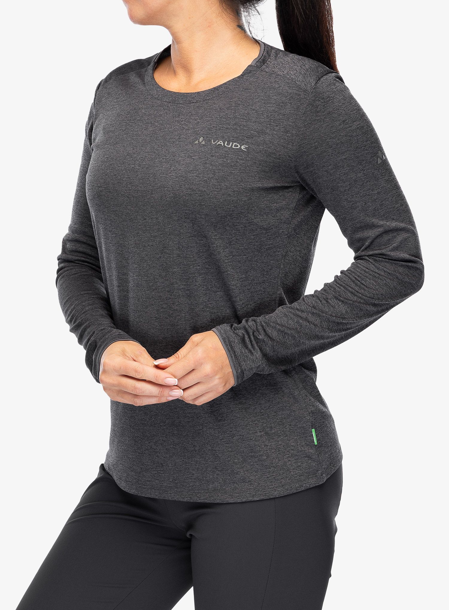 Ženska termoaktivna dukserica Vaude Essential LS T-Shirt - black