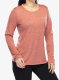 Ženska termoaktivna dukserica Vaude Essential LS T-Shirt - brick