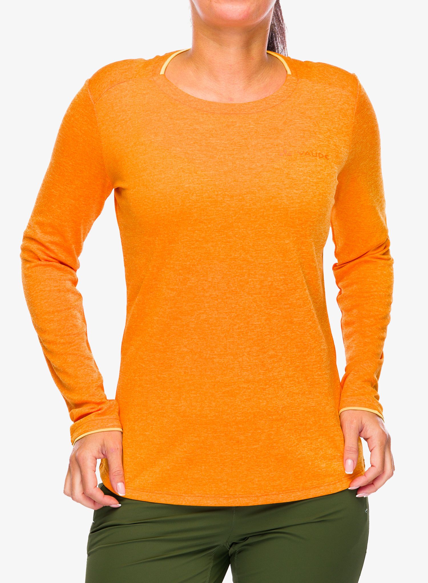 Ženska termoaktivna dukserica Vaude Essential LS T-Shirt - kurkuma