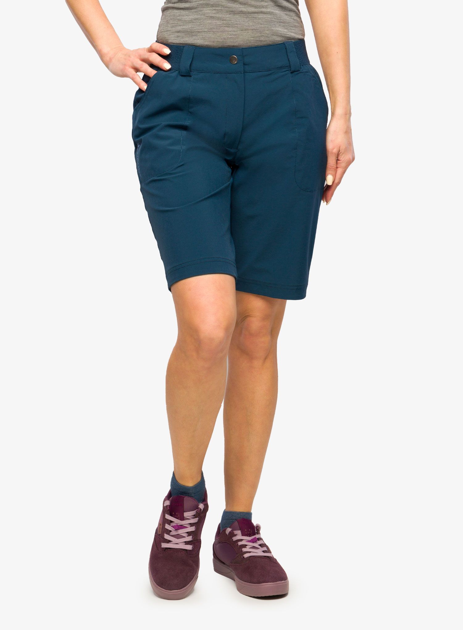 Ženske planinarske kratke hlače Vaude Farley Stretch Shorts II - dark sea