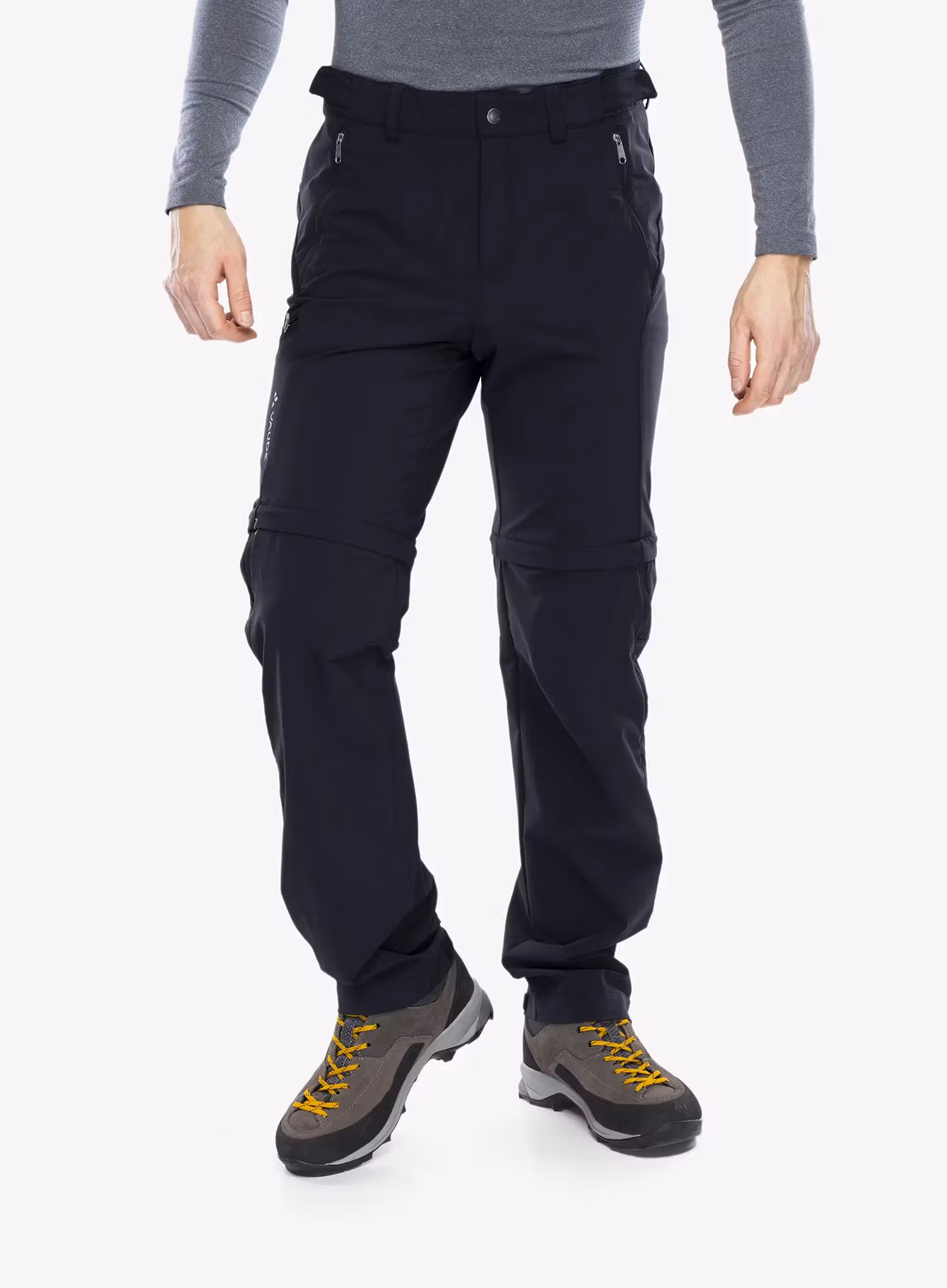 Hlače s odvojivim nogavicama Vaude Farley Stretch T-Zip Pants III - black