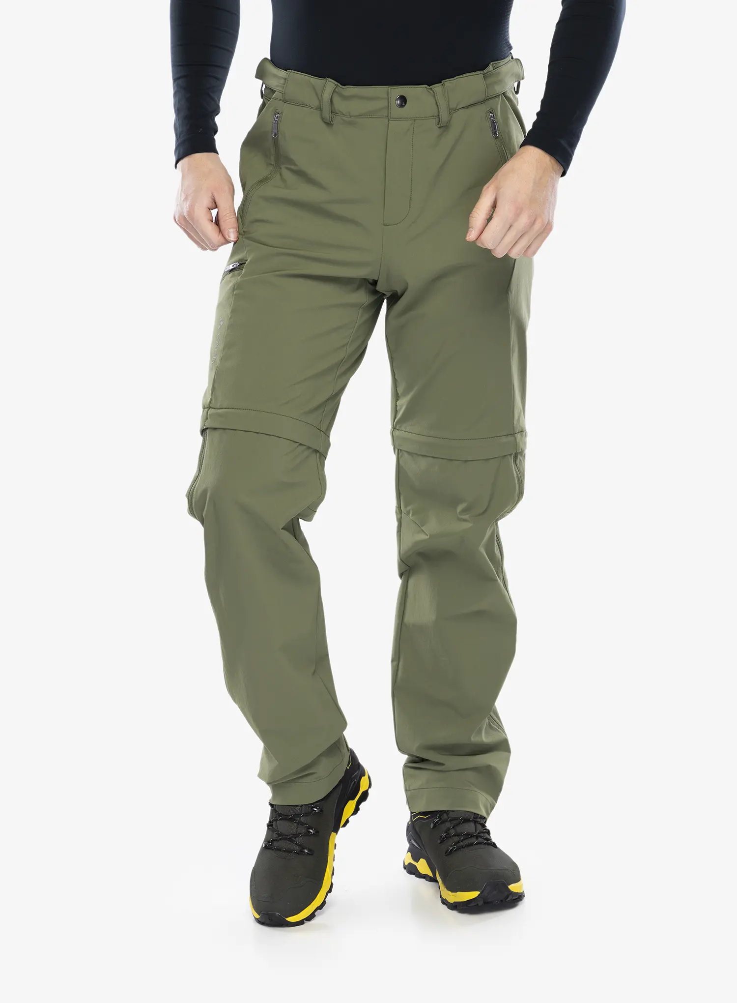Hlače s odvojivim nogavicama Vaude Farley Stretch T-Zip Pants III - cedar wood