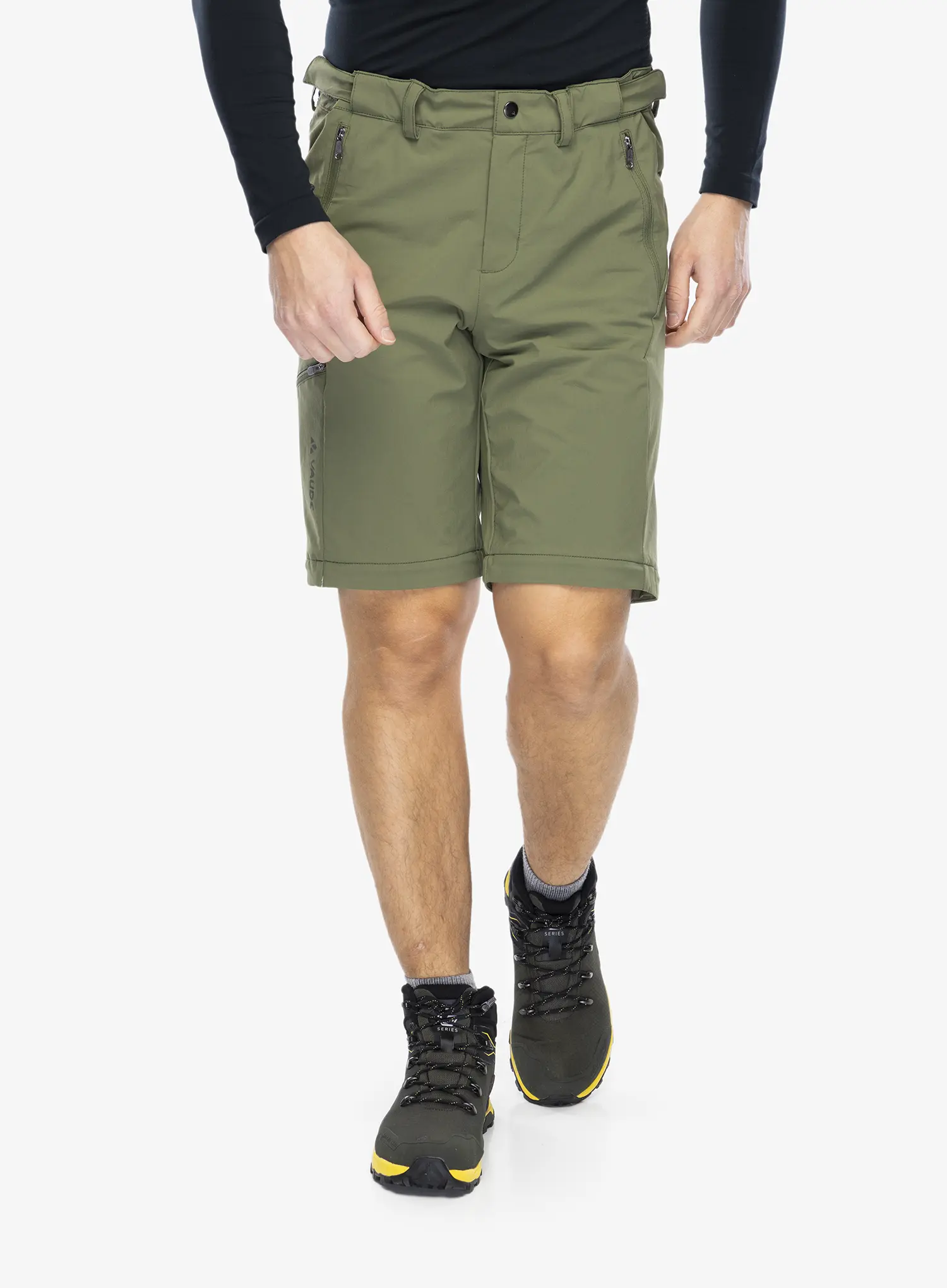 Hlače s odvojivim nogavicama Vaude Farley Stretch T-Zip Pants III - cedar wood