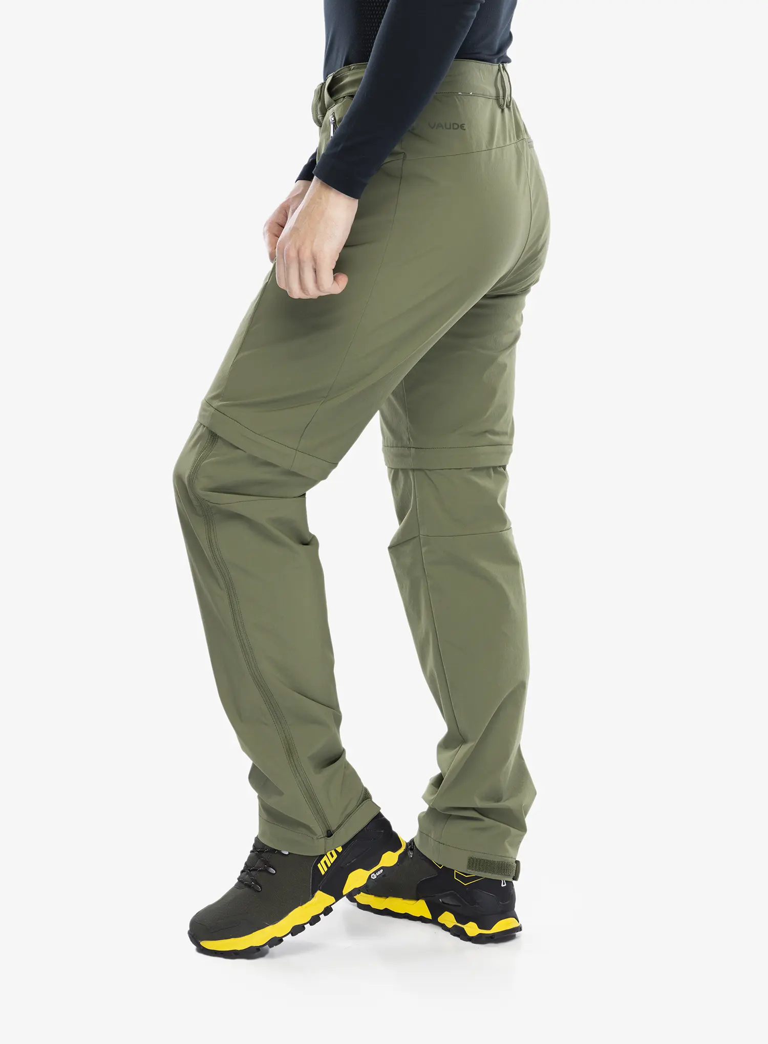 Hlače s odvojivim nogavicama Vaude Farley Stretch T-Zip Pants III - cedar wood