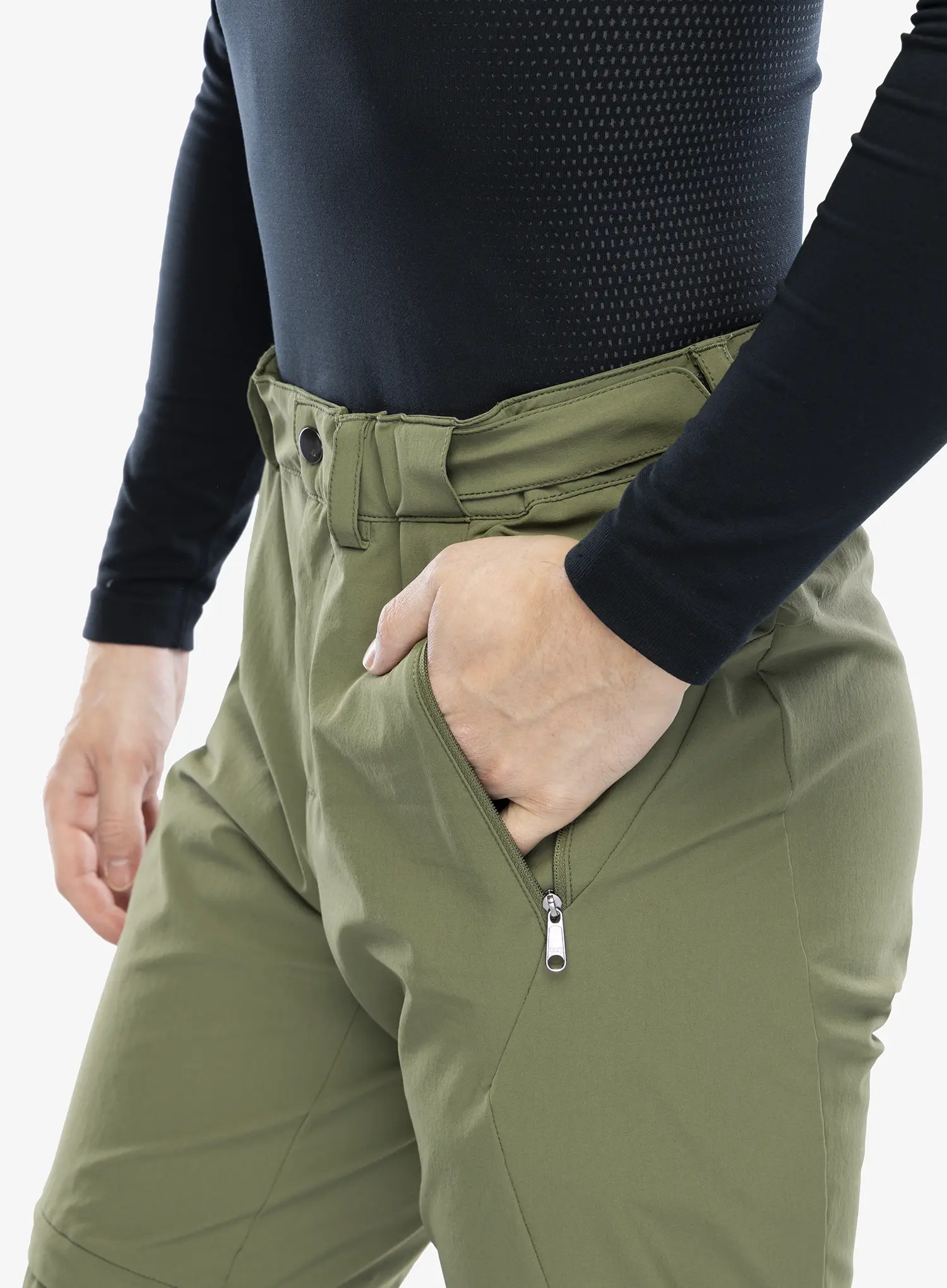 Hlače s odvojivim nogavicama Vaude Farley Stretch T-Zip Pants III - cedar wood